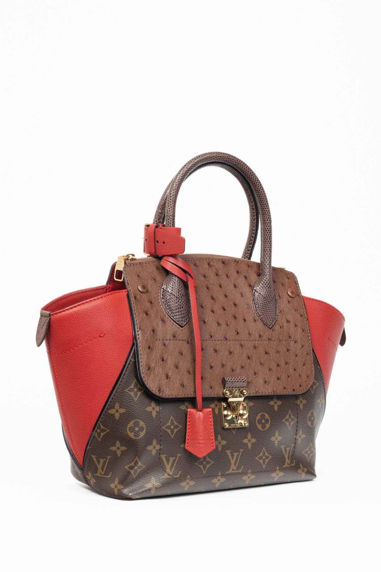 Majestueux PM Rouge Monogram Exotique Tote