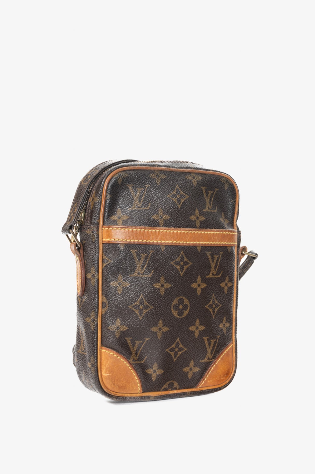 Danube Monogram Canvas & Leather-Trim Crossbody