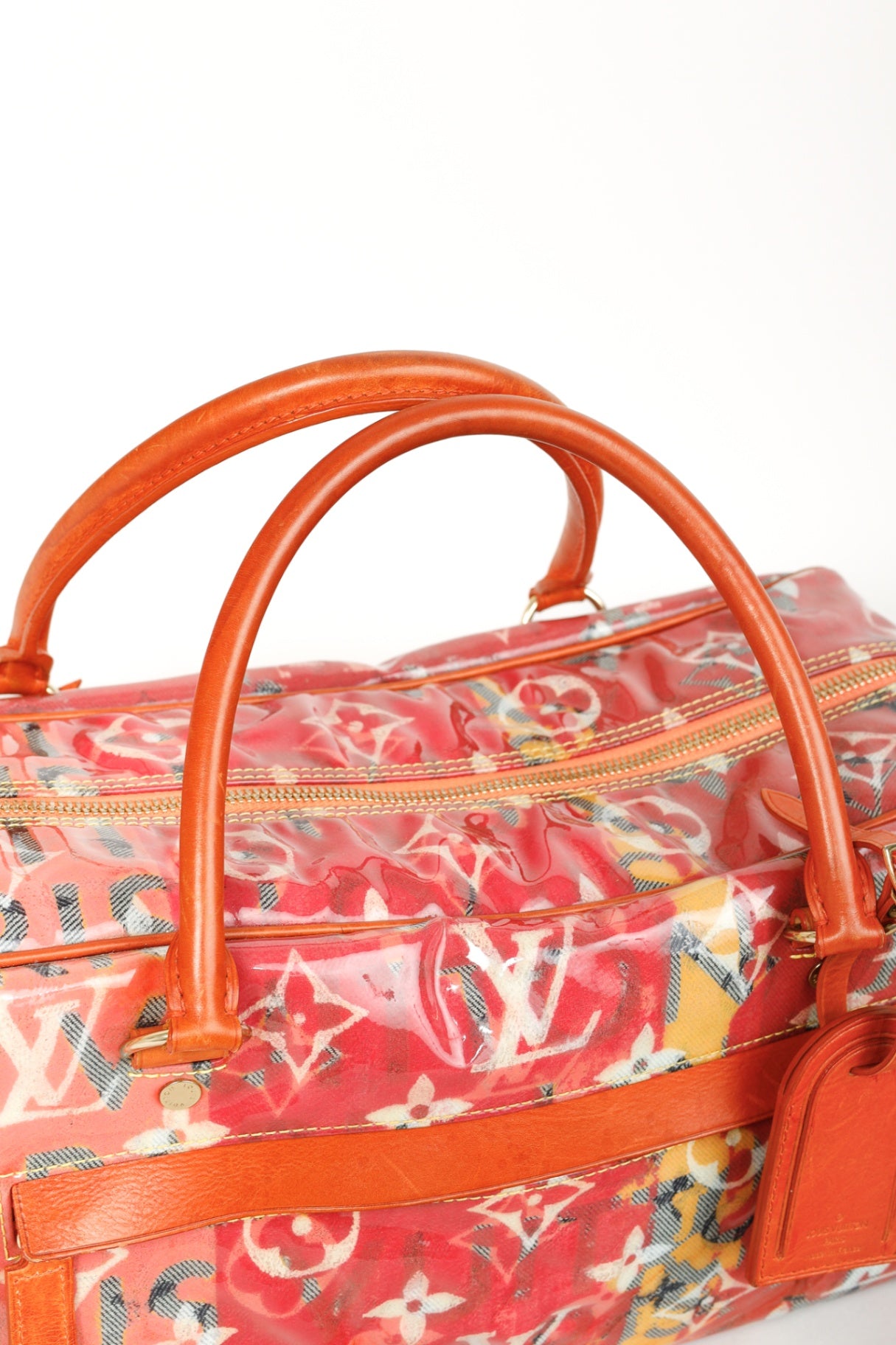 Louis Vuitton x Richard Prince SS/08 Runway Weekender PM Pink Monogram Pulp Bag