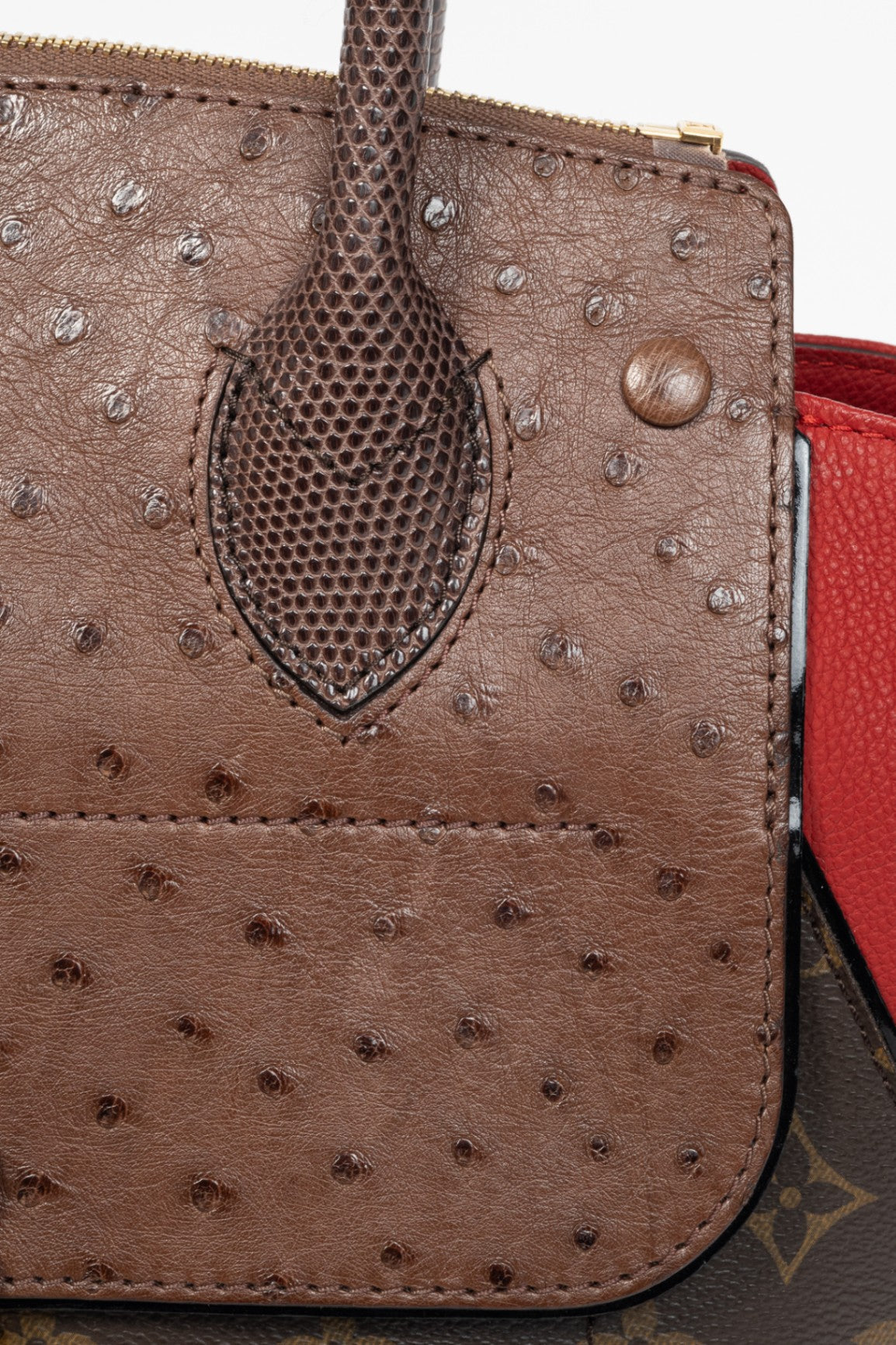 Majestueux PM Rouge Monogram Exotique Tote