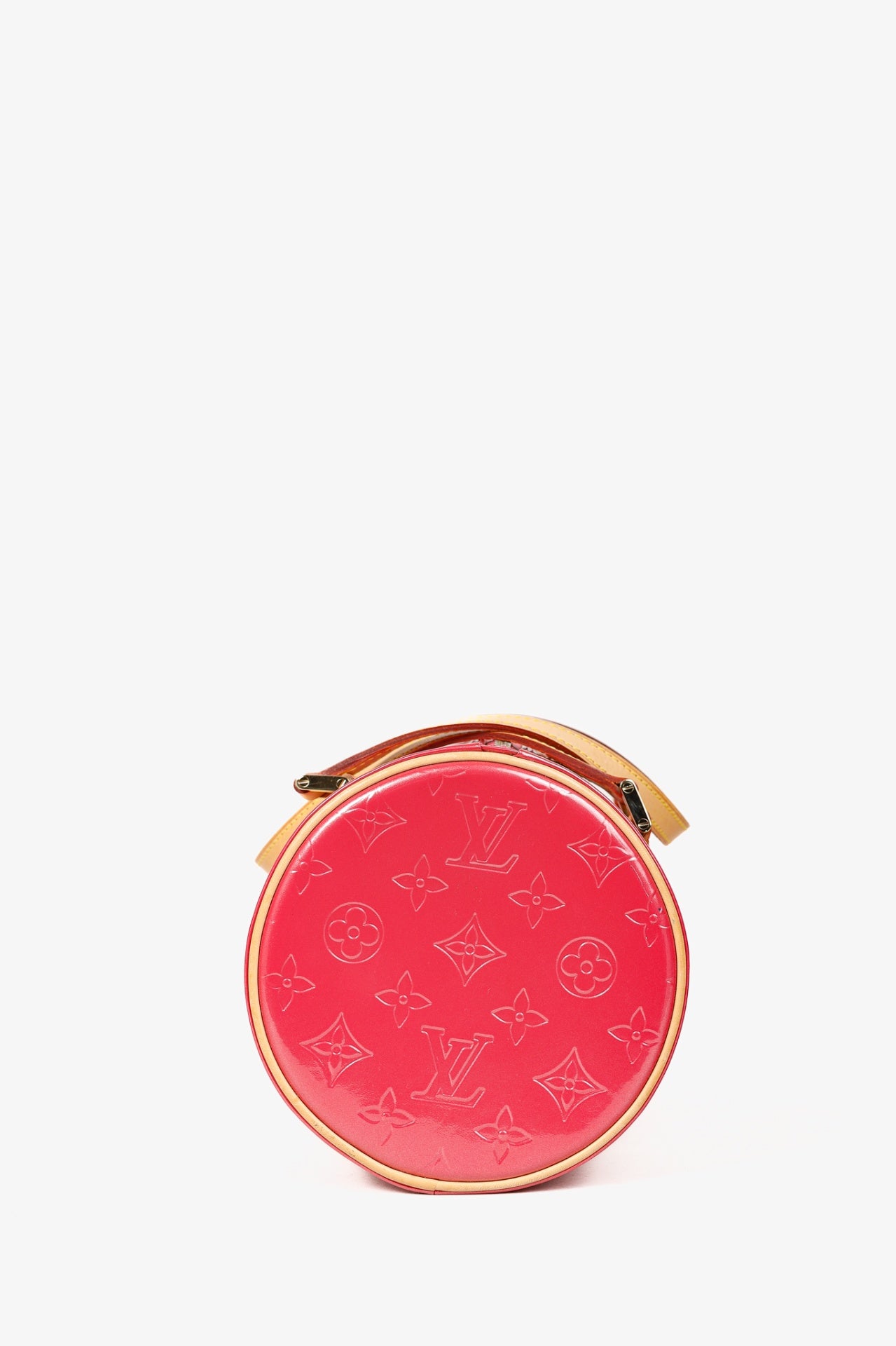 Bedford Framboise Monogram Vernis Leather Barrel Bag