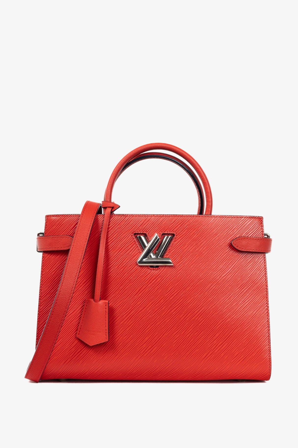 Twist Coquelicot Epi Leather Tote