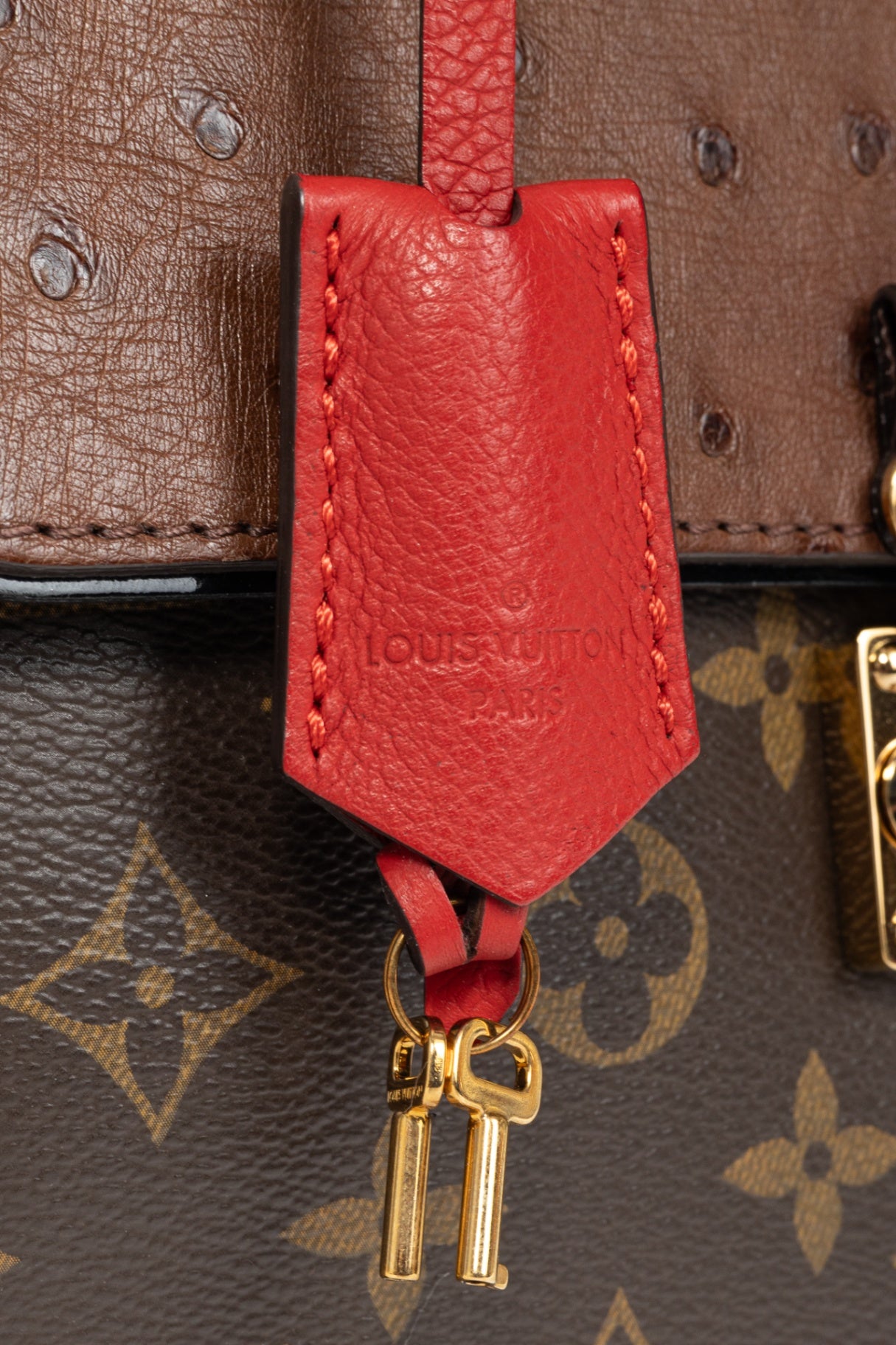Majestueux PM Rouge Monogram Exotique Tote