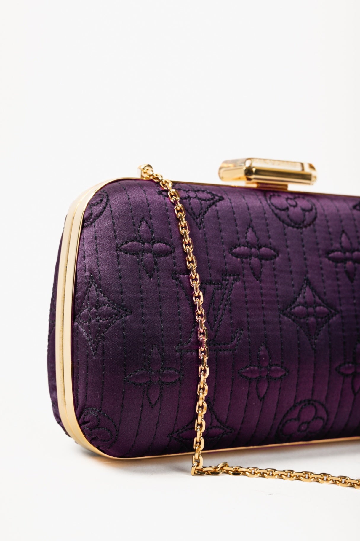 Minaudière Plum Monogram Motard Clutch