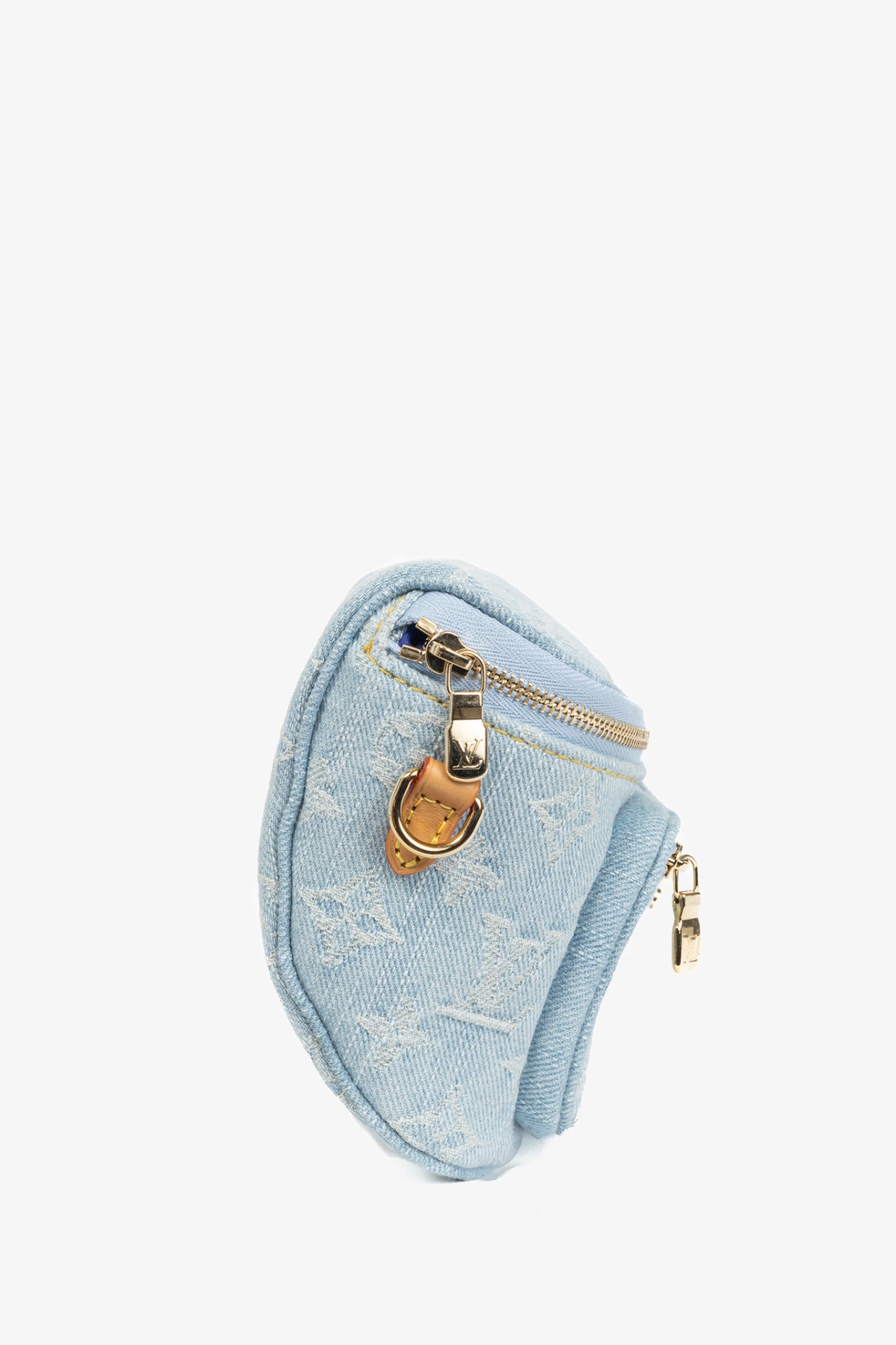 Sky Blue Monogram Denim Mini Bumbag