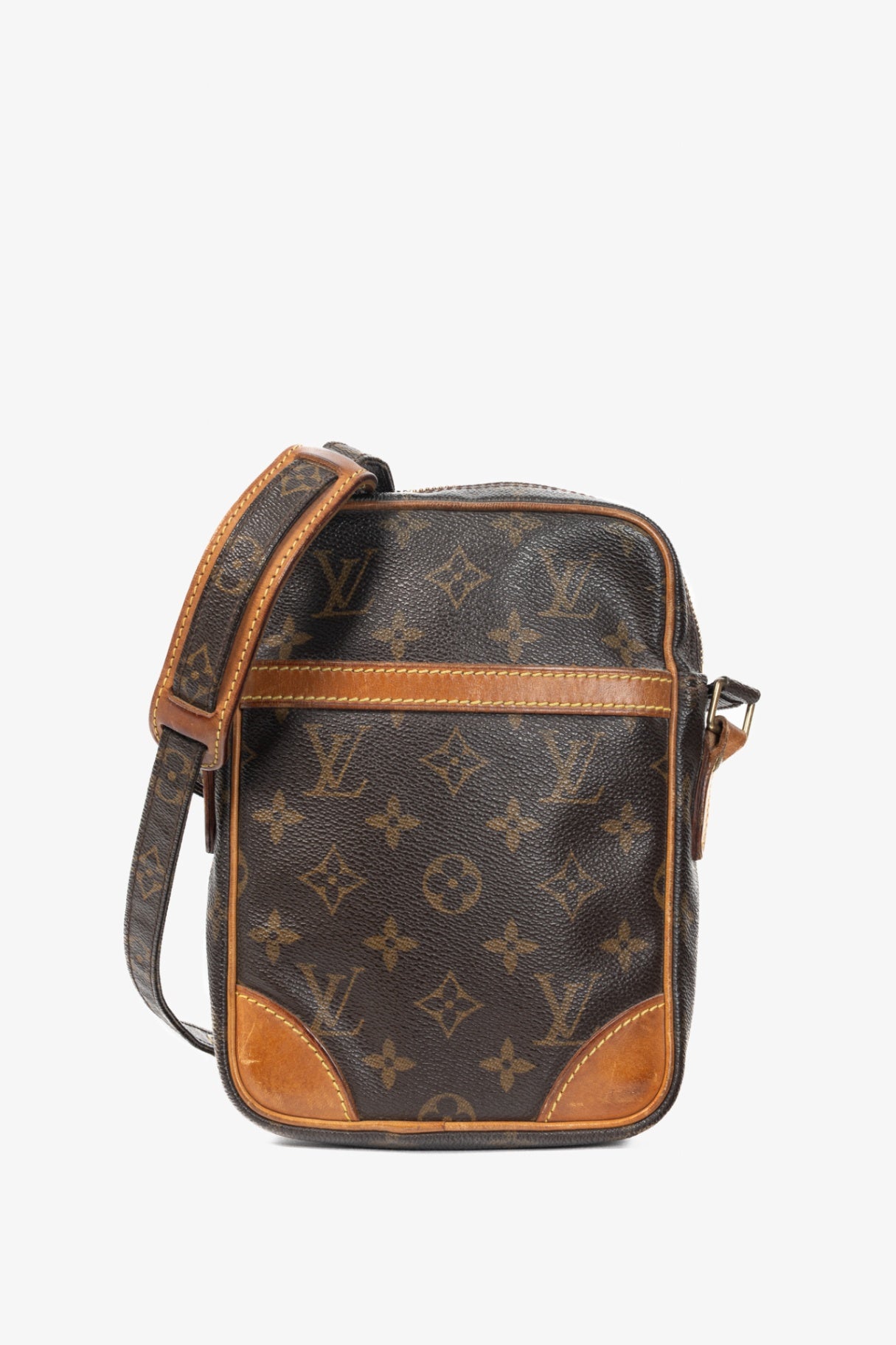 Danube Monogram Canvas & Leather-Trim Crossbody