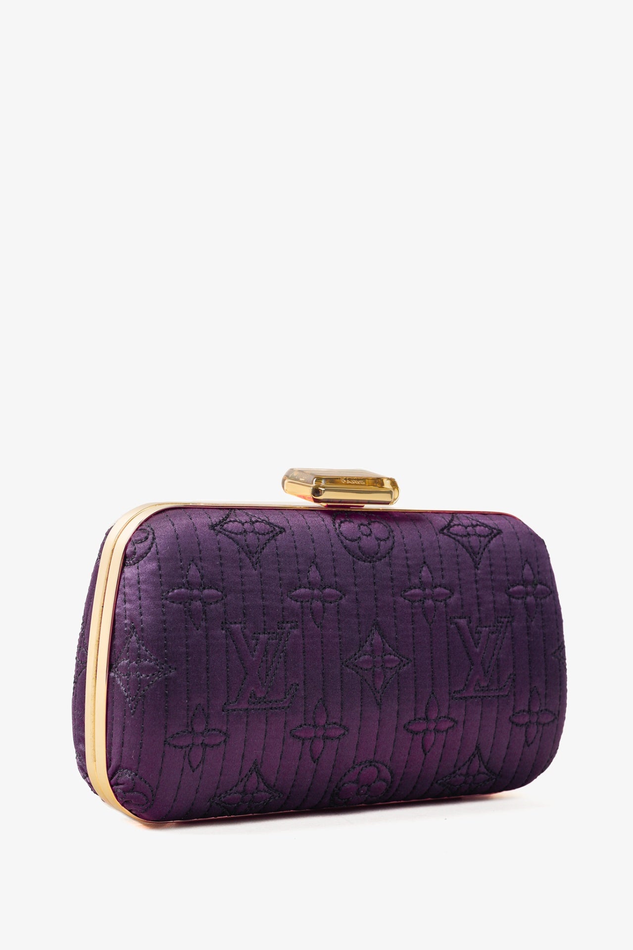 Minaudière Plum Monogram Motard Clutch
