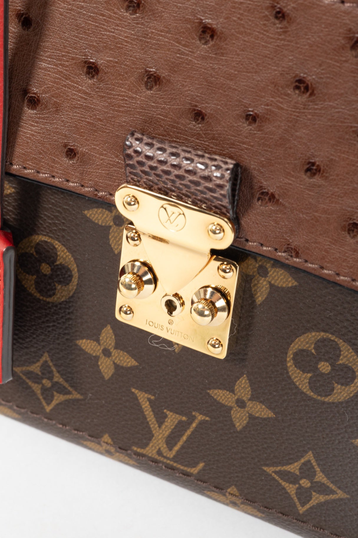 Majestueux PM Rouge Monogram Exotique Tote