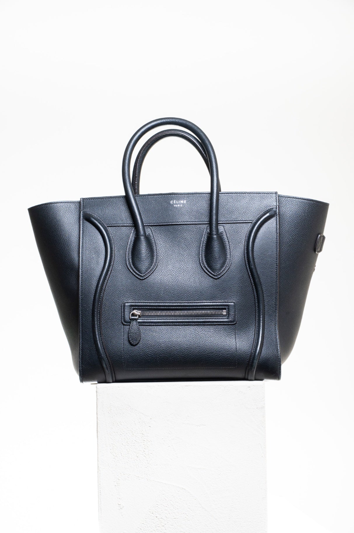Black Mini Luggage Tote Bag