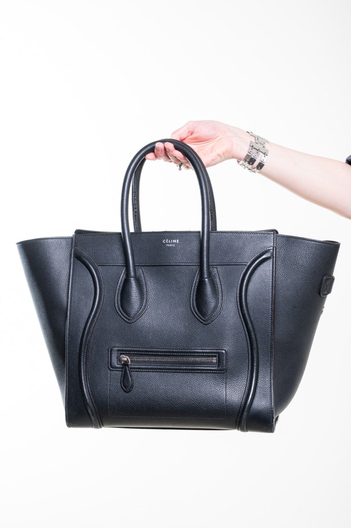 Black Mini Luggage Tote Bag
