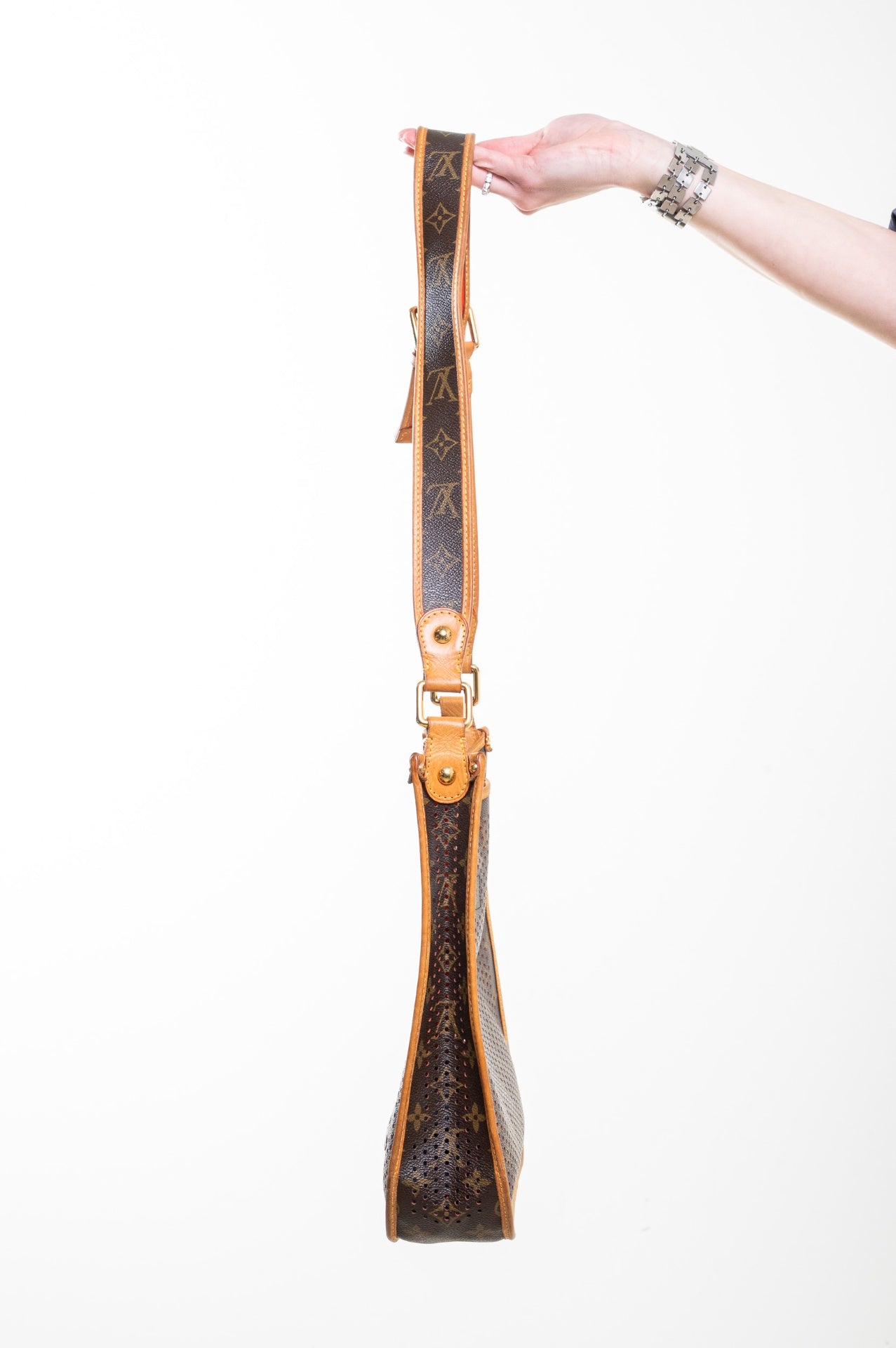 Monogram & Orange Musette Crossbody Bag