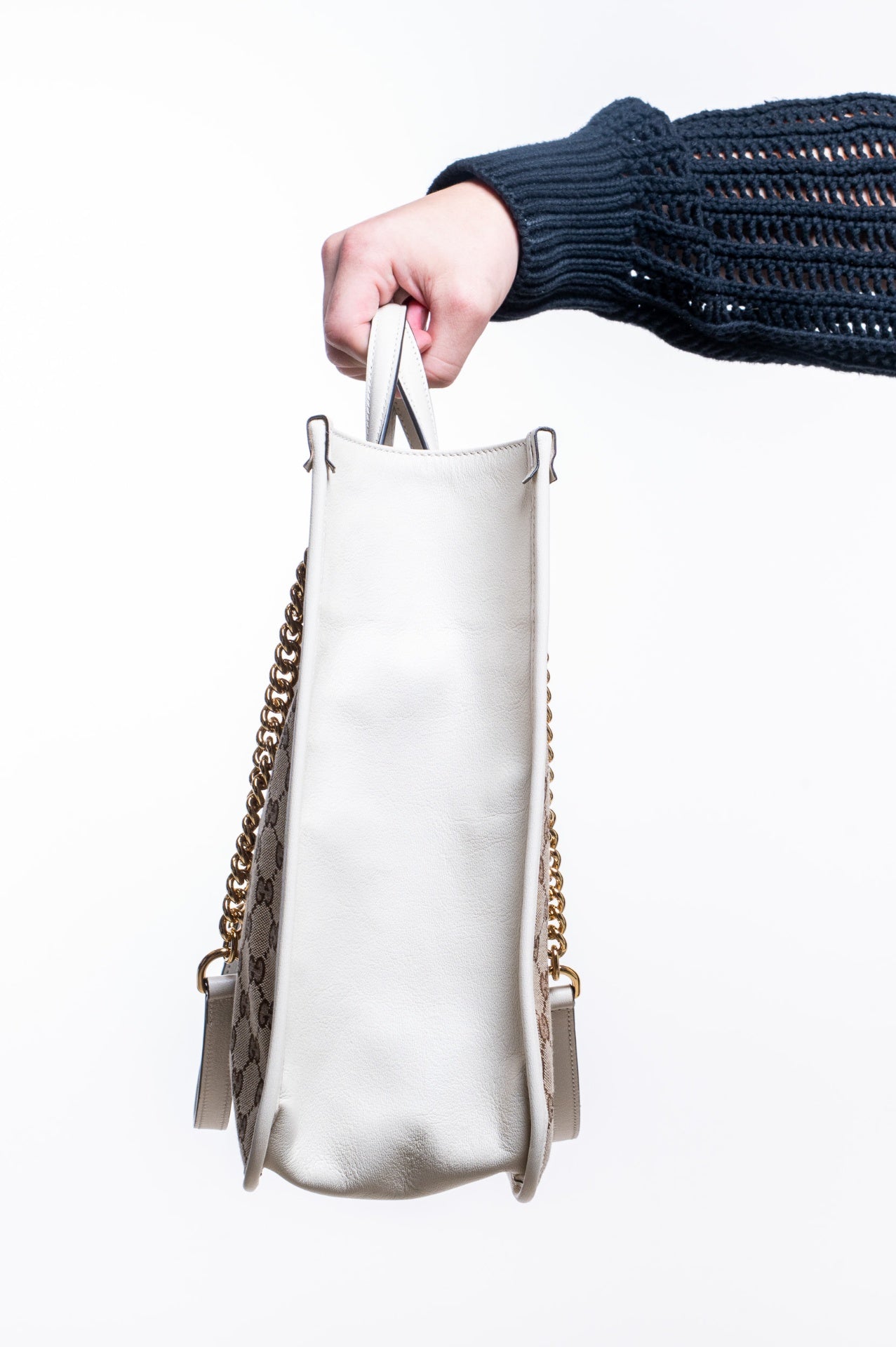 Ebony & Canvas Horsebit 1955 Shoulder Bag