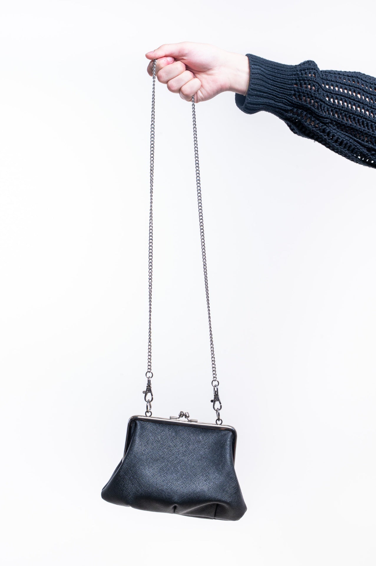 Black Granny Frame Purse