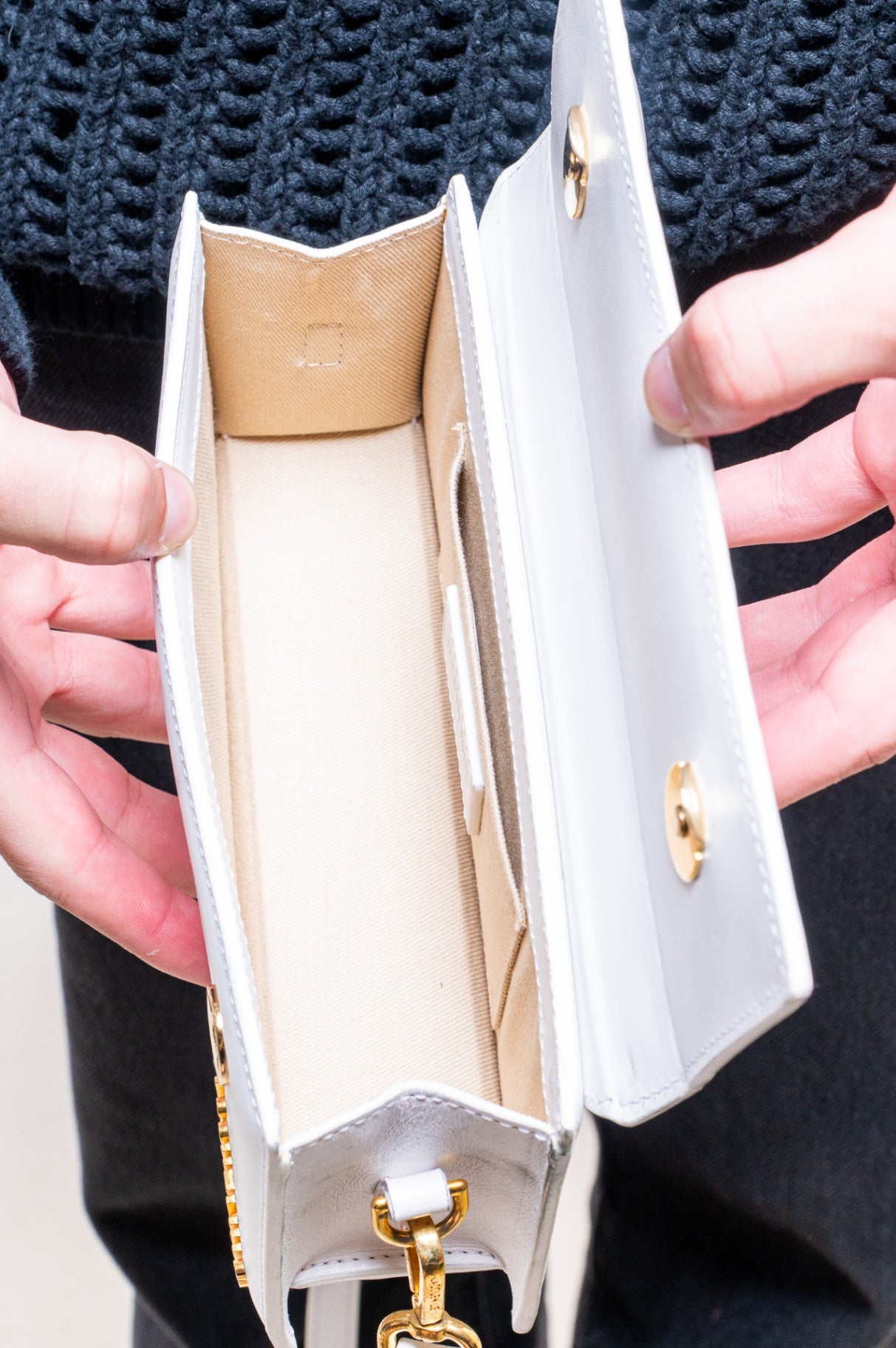 White Le Chiquito Long Handbag