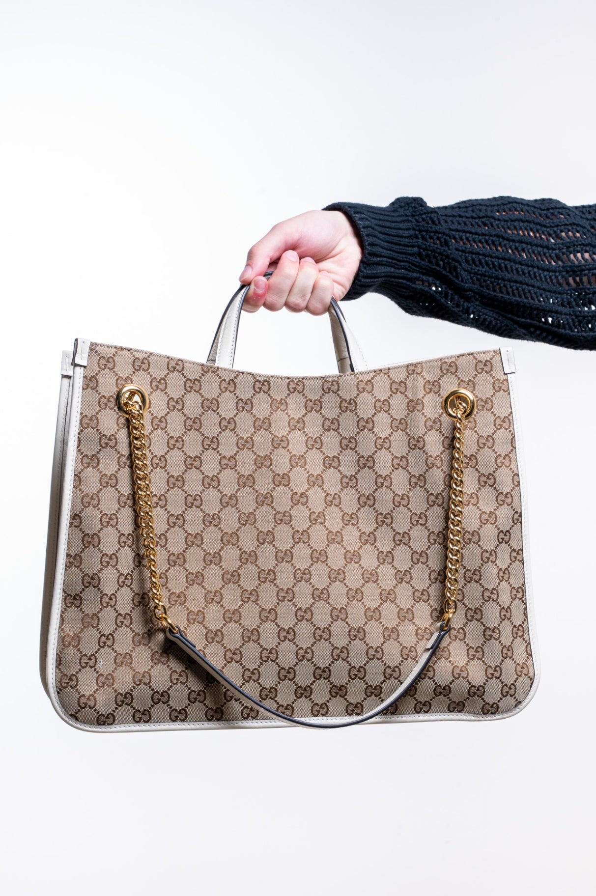 Ebony & Canvas Horsebit 1955 Shoulder Bag