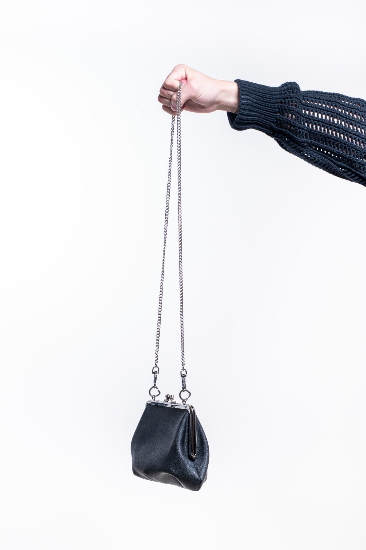Black Granny Frame Purse