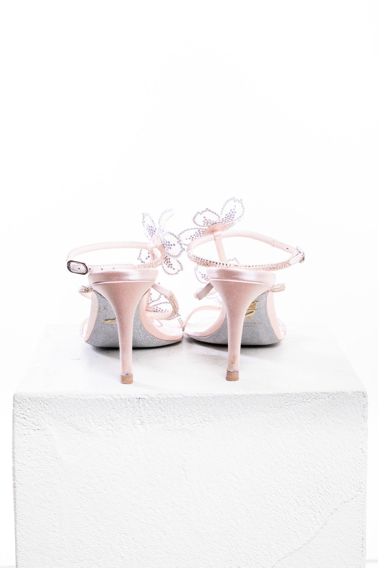 Pink Peach Flower 80mm Sandal