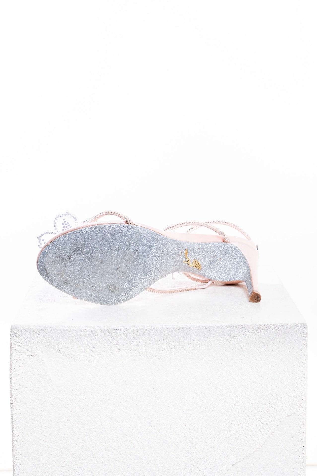 Pink Peach Flower 80mm Sandal