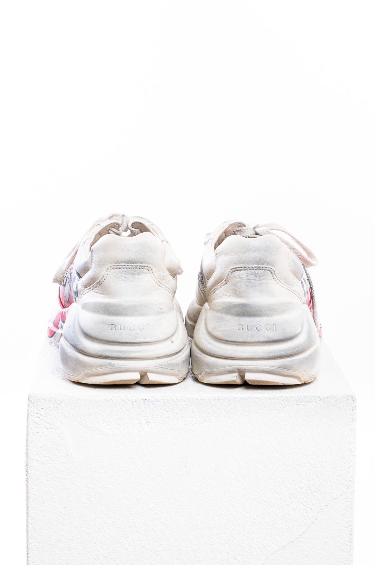 Rhyton Maxi Mouth Leather Sneakers