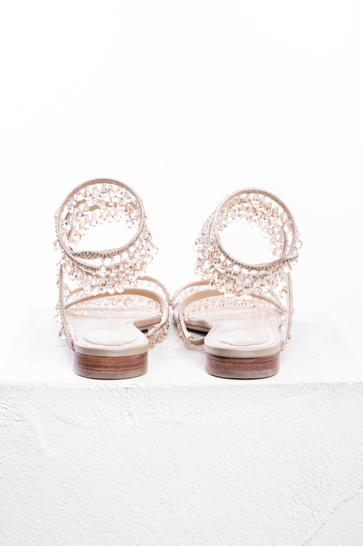 Champagne Chandelier Flat Sandal