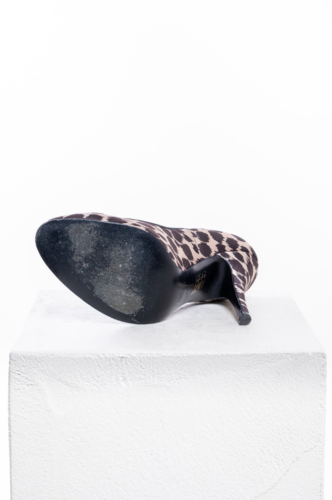 Leopard Satin Pumps