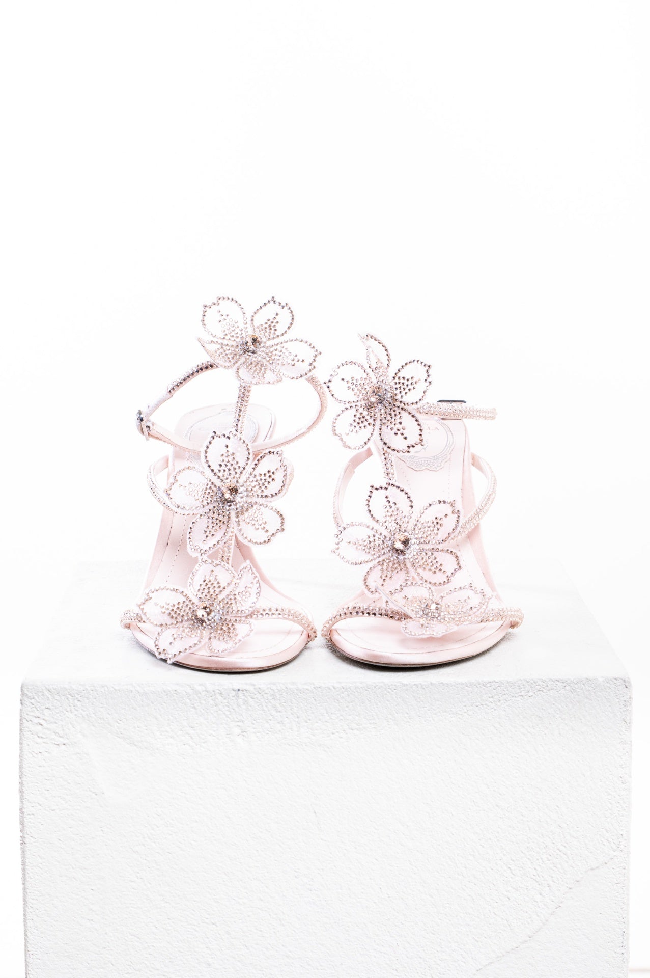 Pink Peach Flower 80mm Sandal