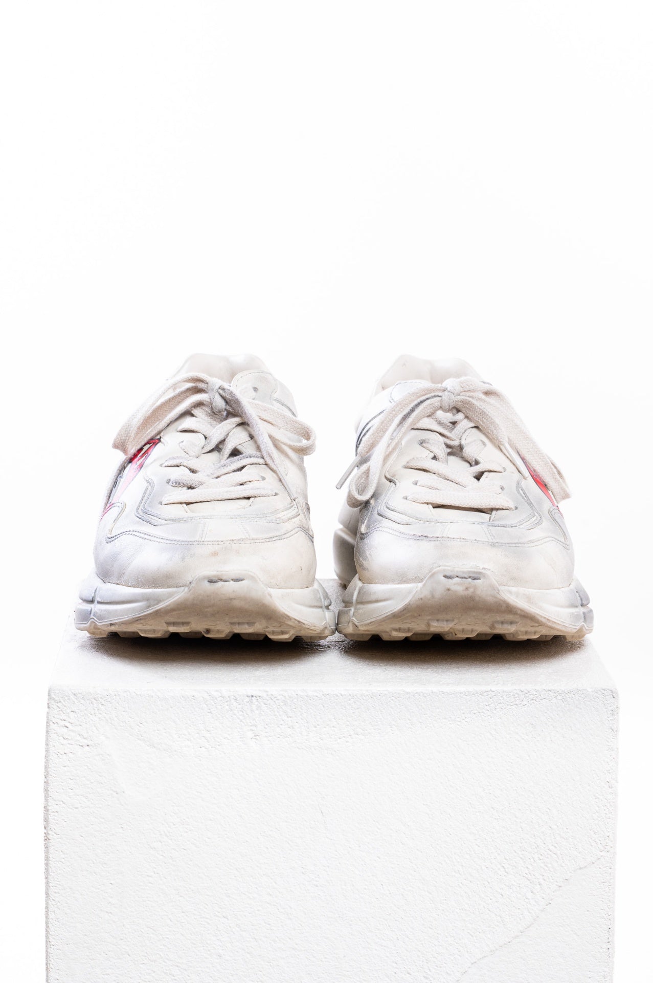 Rhyton Maxi Mouth Leather Sneakers