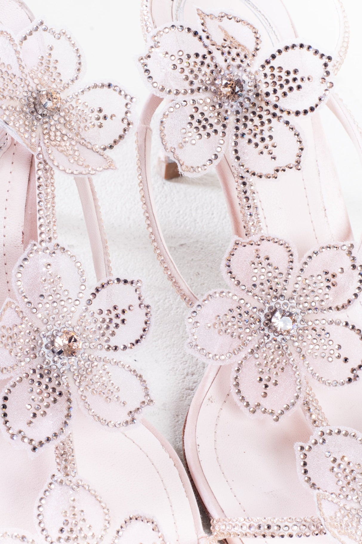 Pink Peach Flower 80mm Sandal