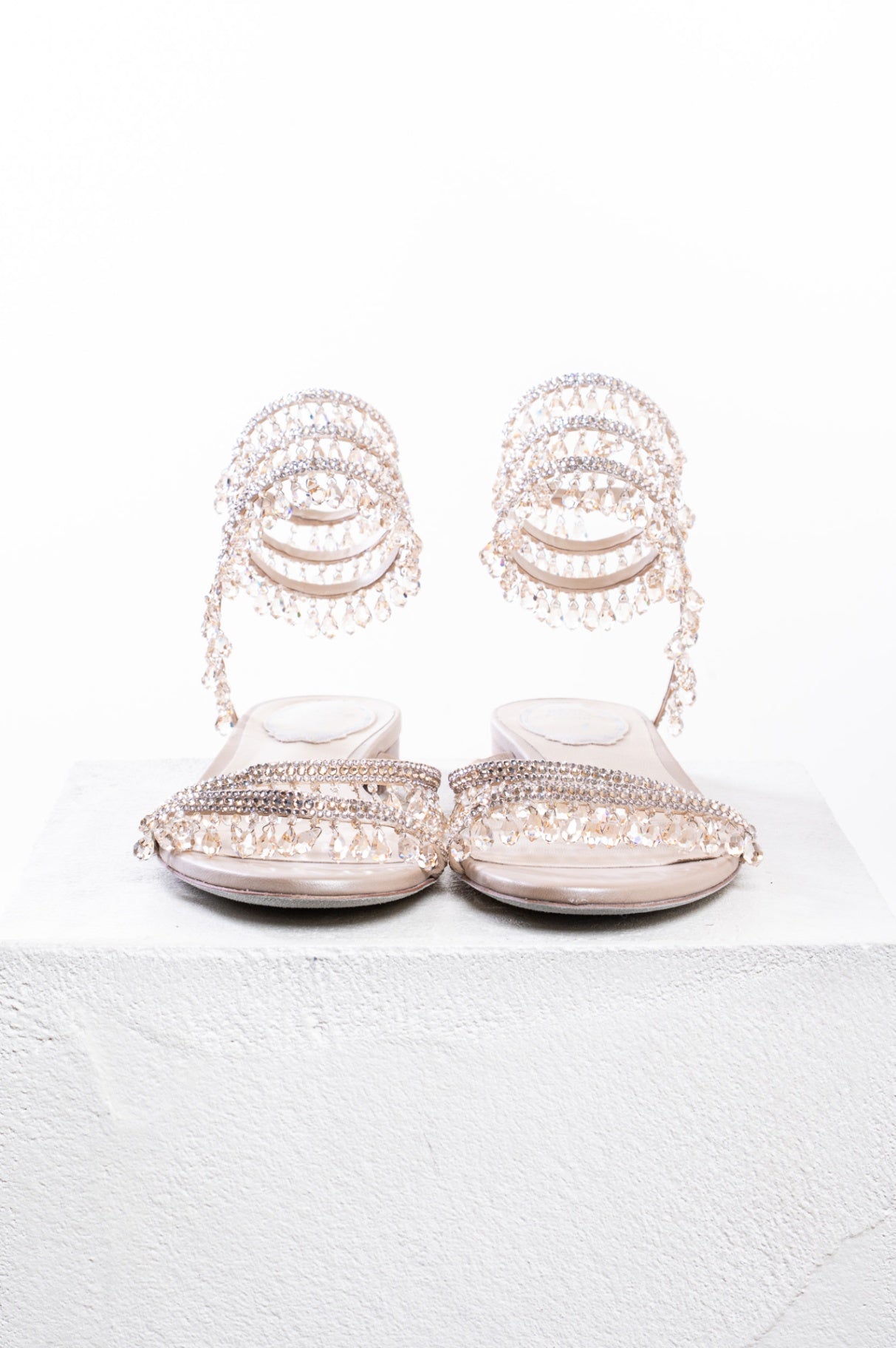Champagne Chandelier Flat Sandal