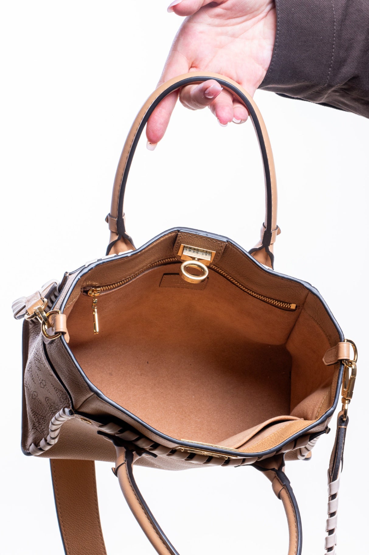 Arizona Brown Mahina Braided On My Side PM Bag