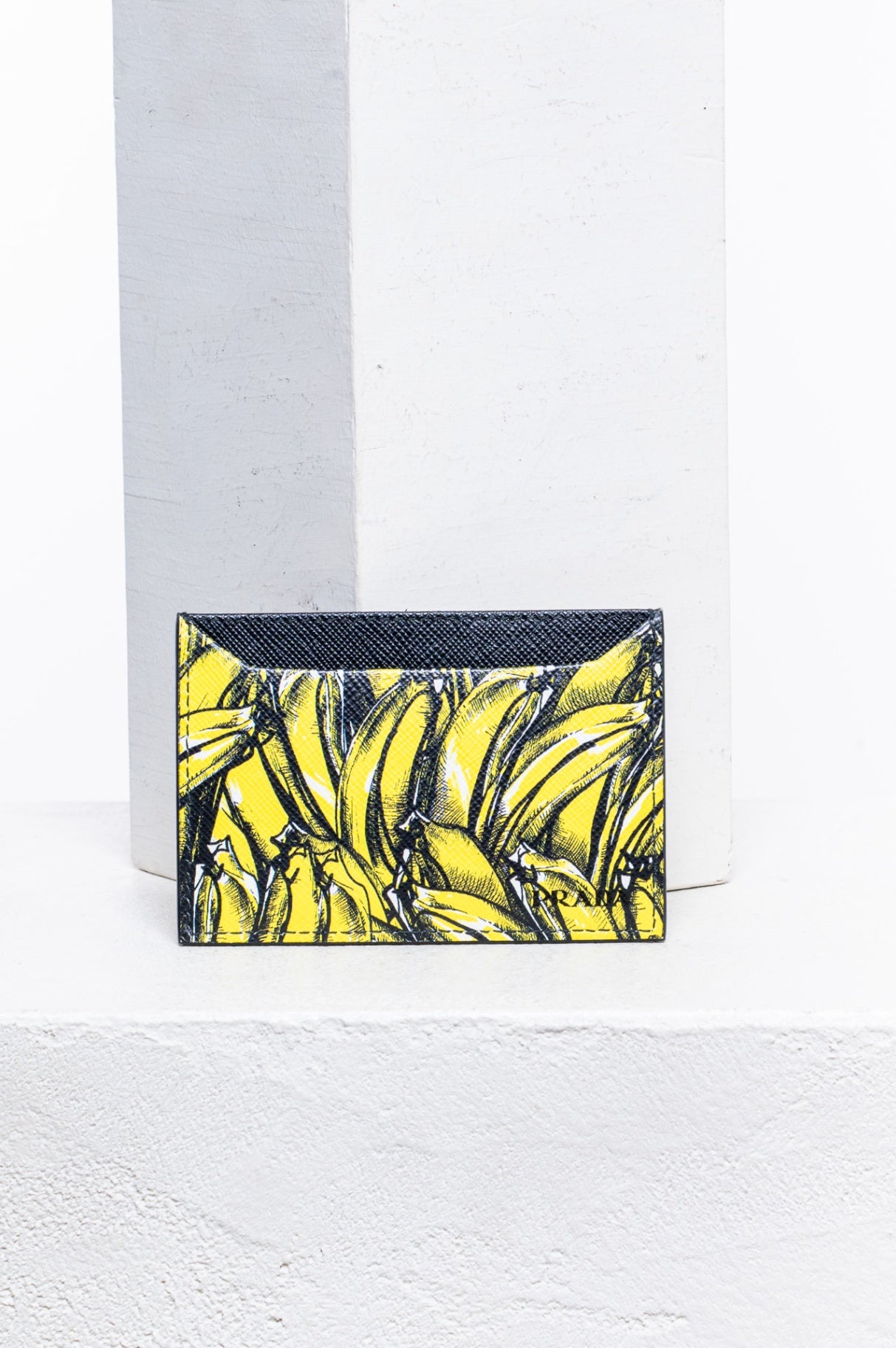 Banana Print Saffiano Cardholder