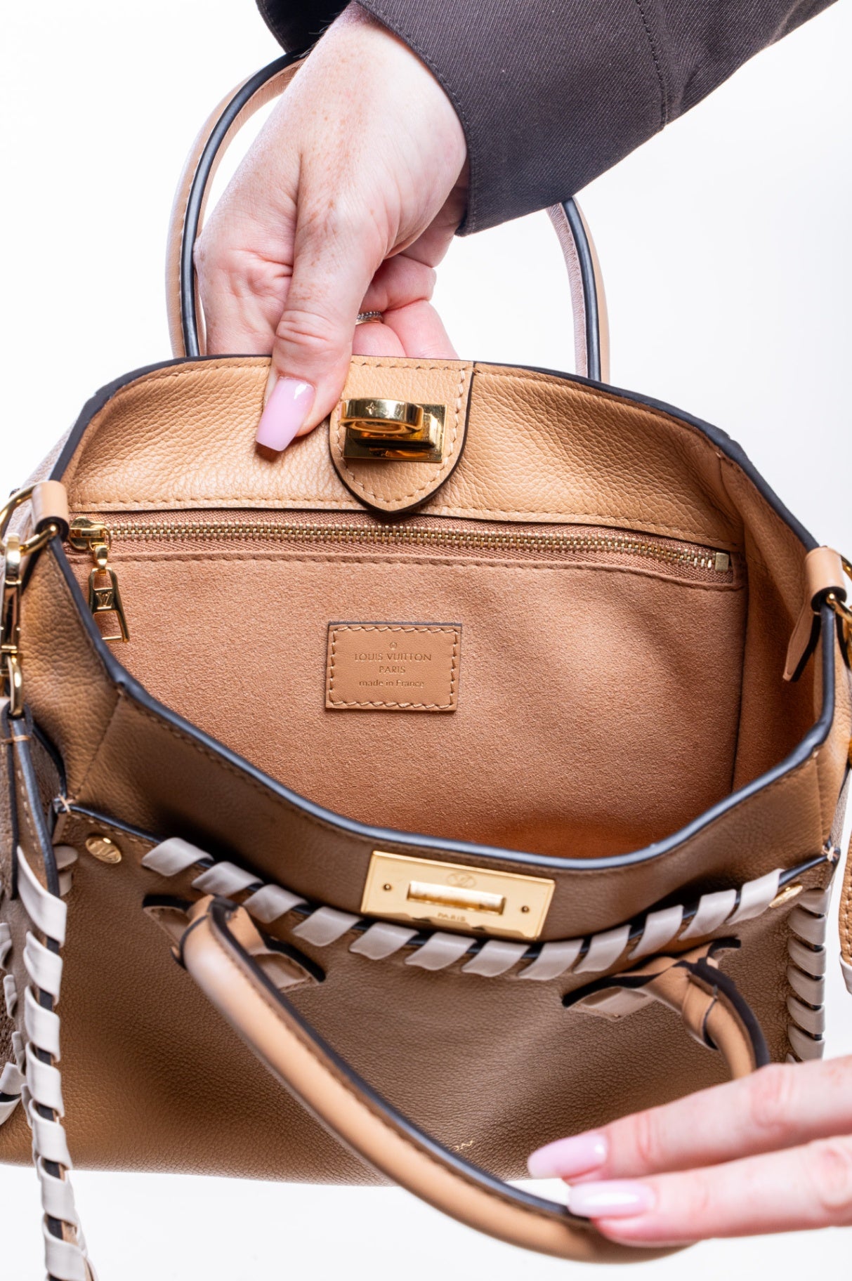 Arizona Brown Mahina Braided On My Side PM Bag