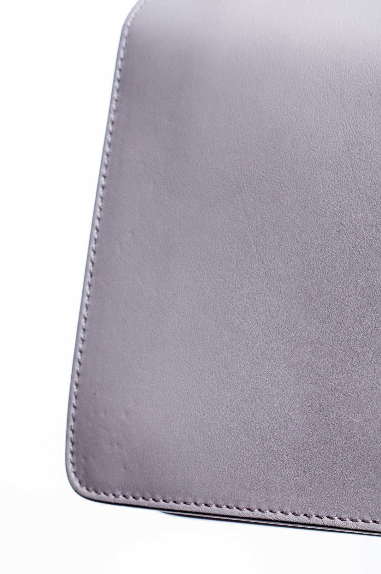 Grey Bamboo Flap Shoulder Bag