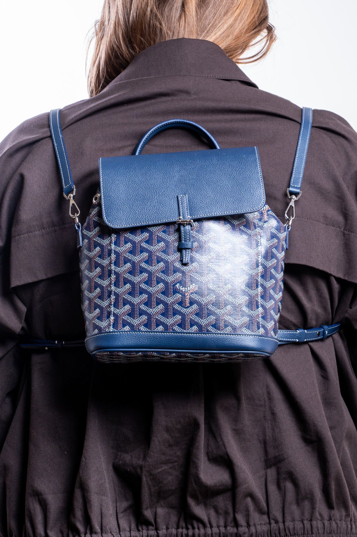 alpin mini backpack Goyard: Navy Alpin Mini Backpack
