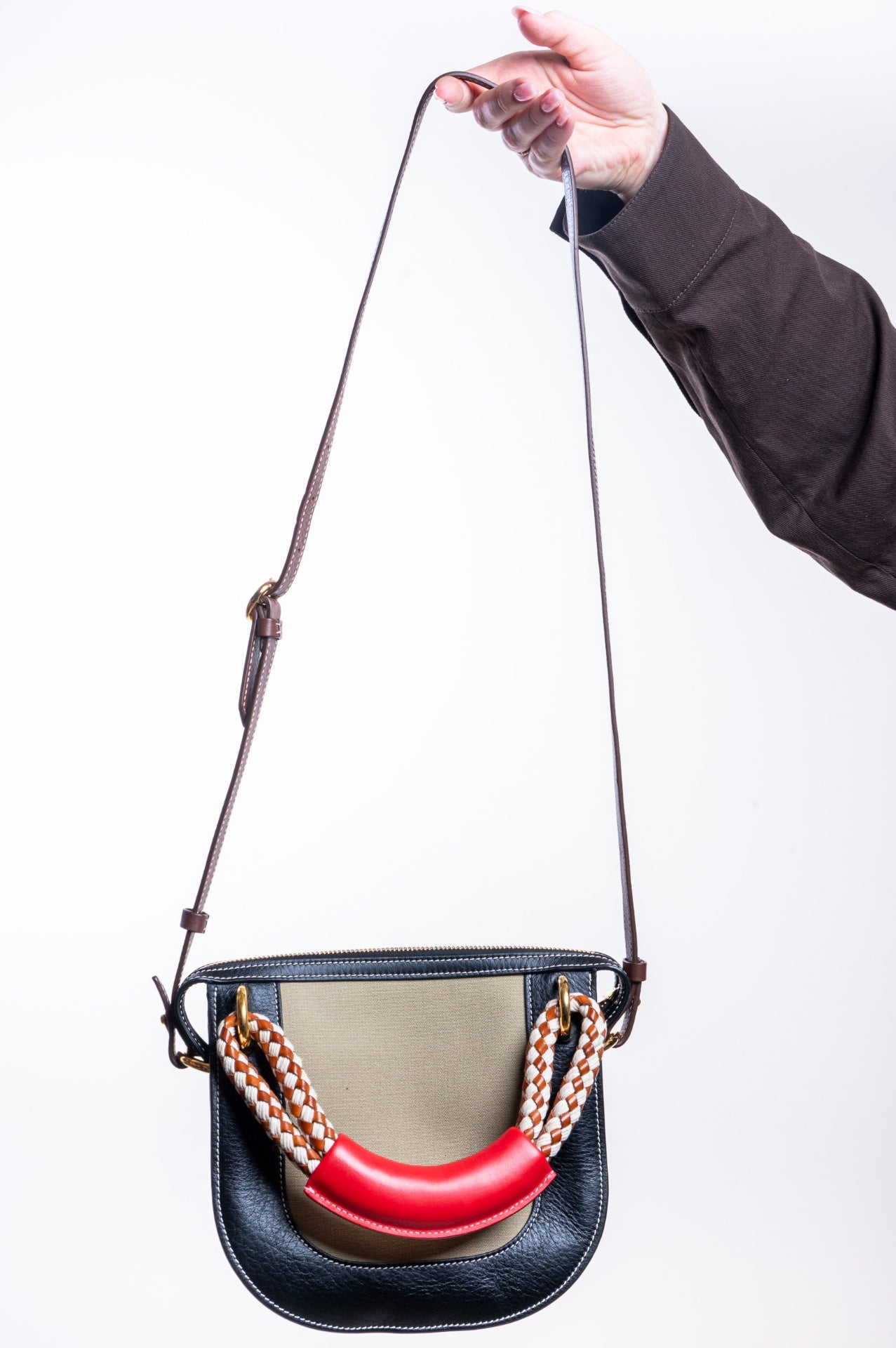 Leather and Canvas, Rope Handle Bag