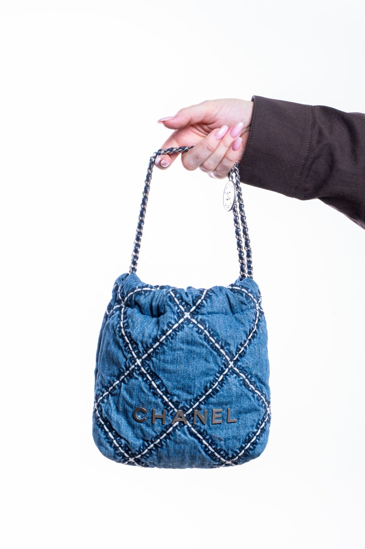 Blue Denim Mini 22 Bag