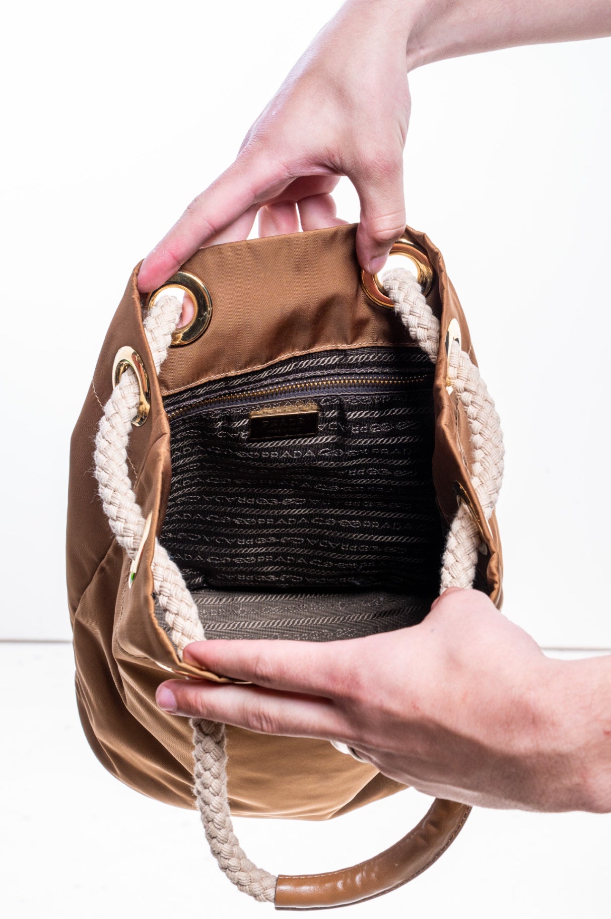 Brandy Mariner Re-Nylon Small Bucket Bag