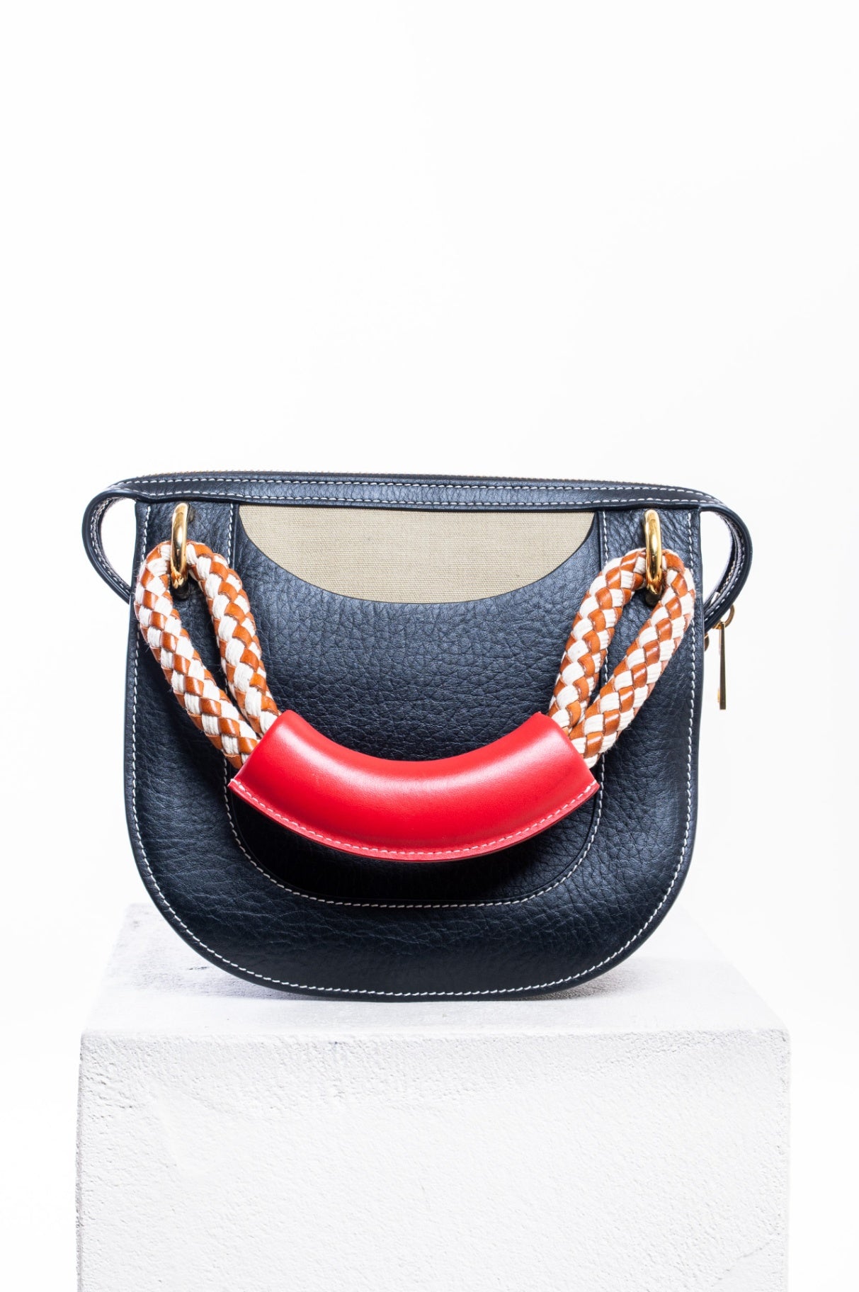 Leather and Canvas, Rope Handle Bag