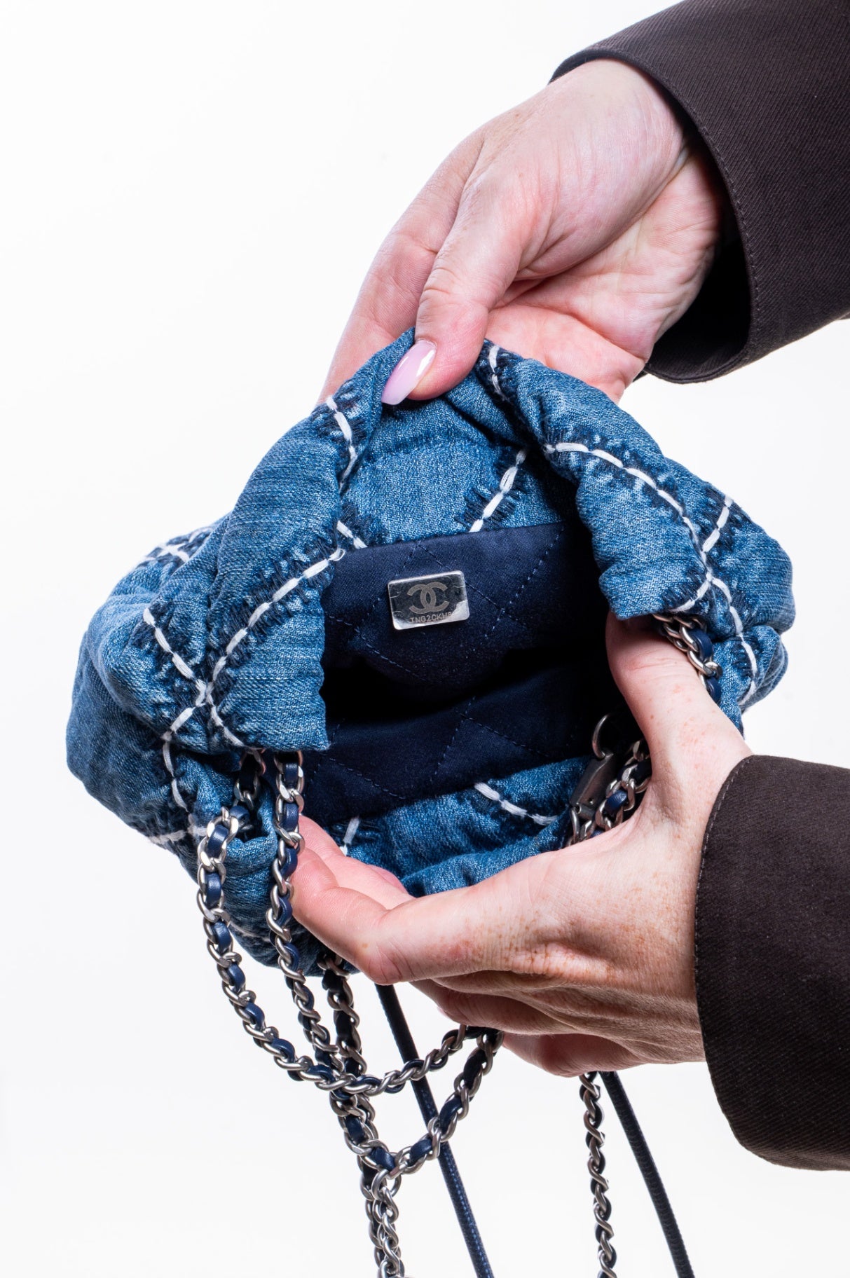 Blue Denim Mini 22 Bag
