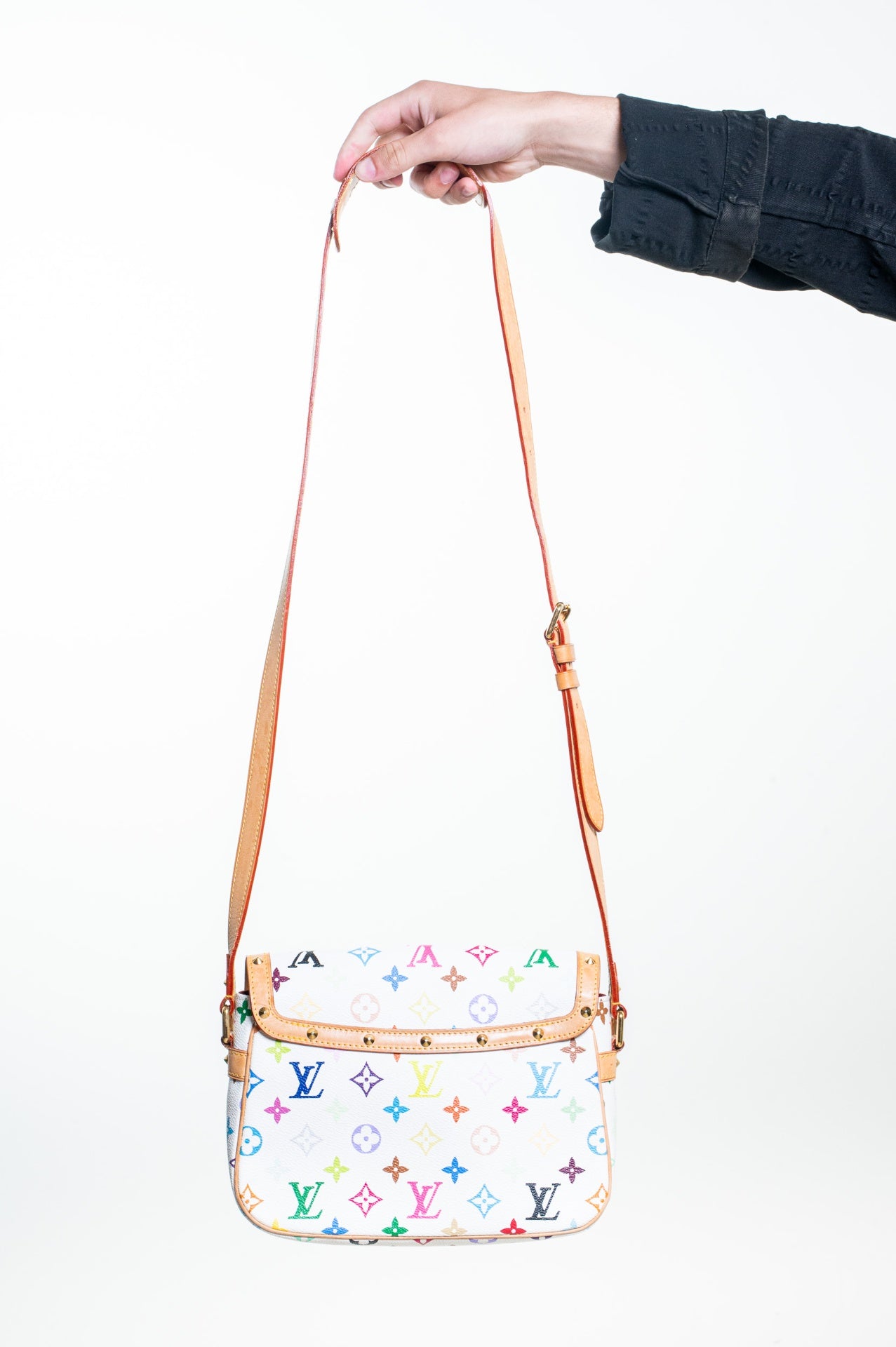 Louis Vuitton x Takashi Murakami Multicolour Sologne Bag