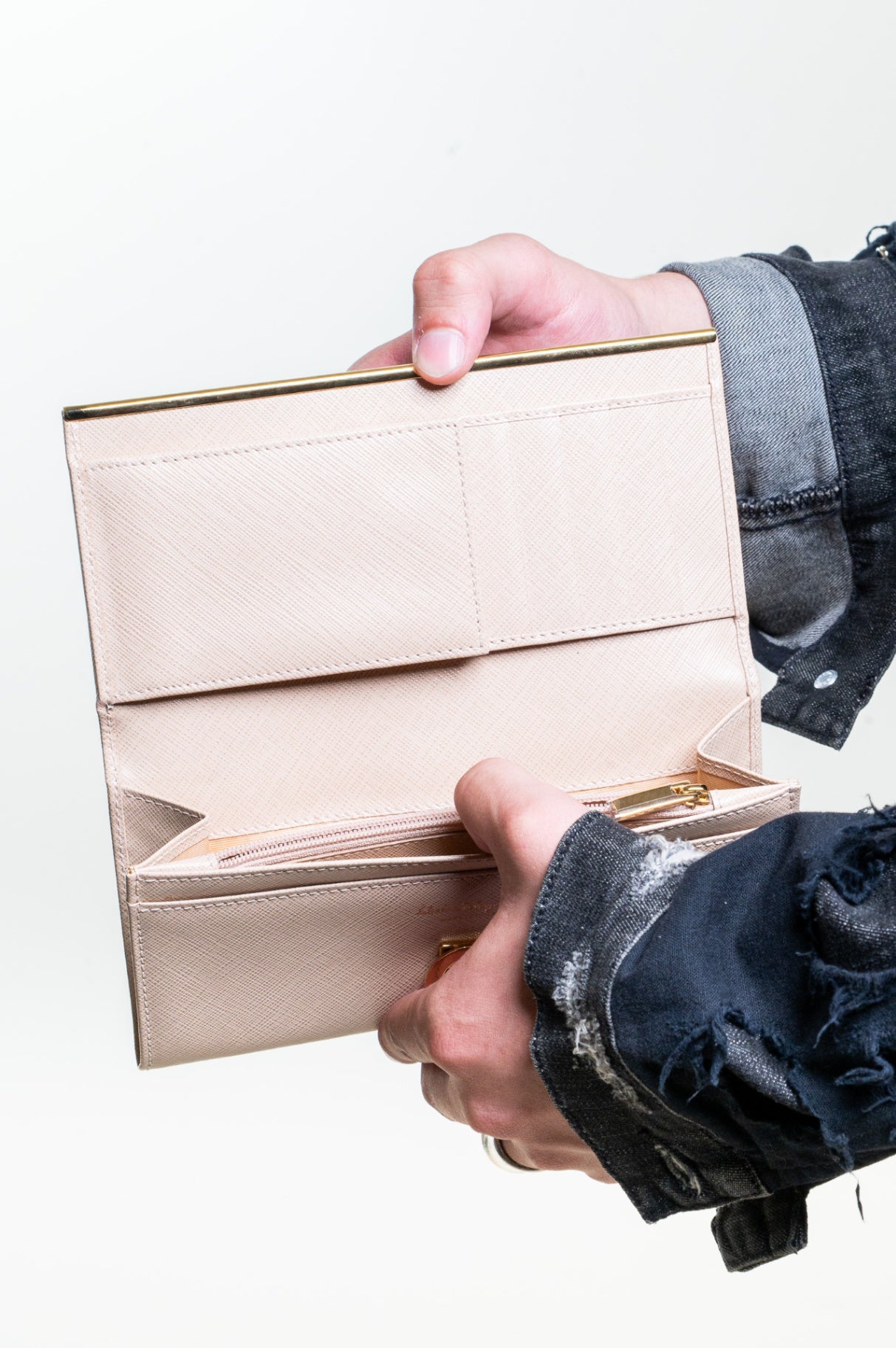 Beige Continental Wallet
