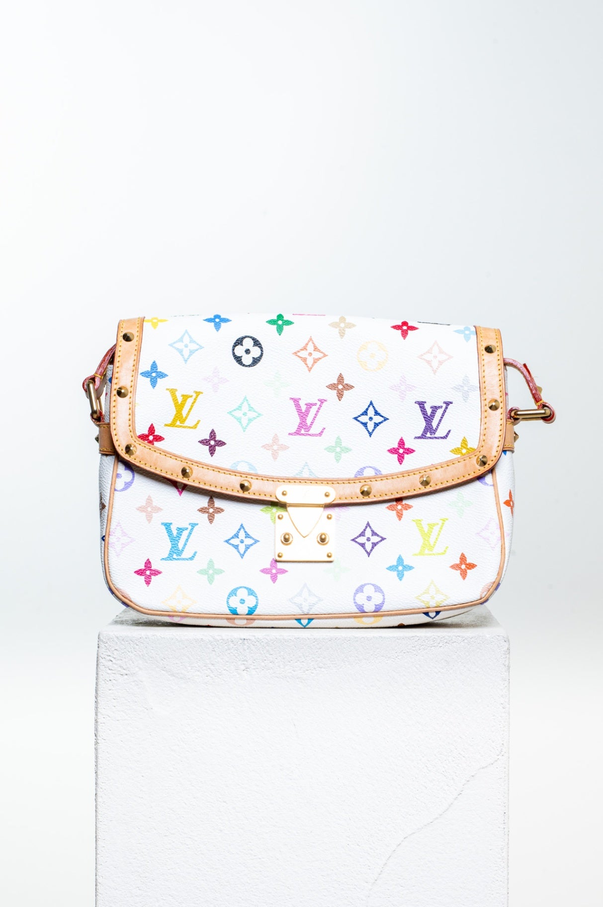 Louis Vuitton x Takashi Murakami Multicolour Sologne Bag