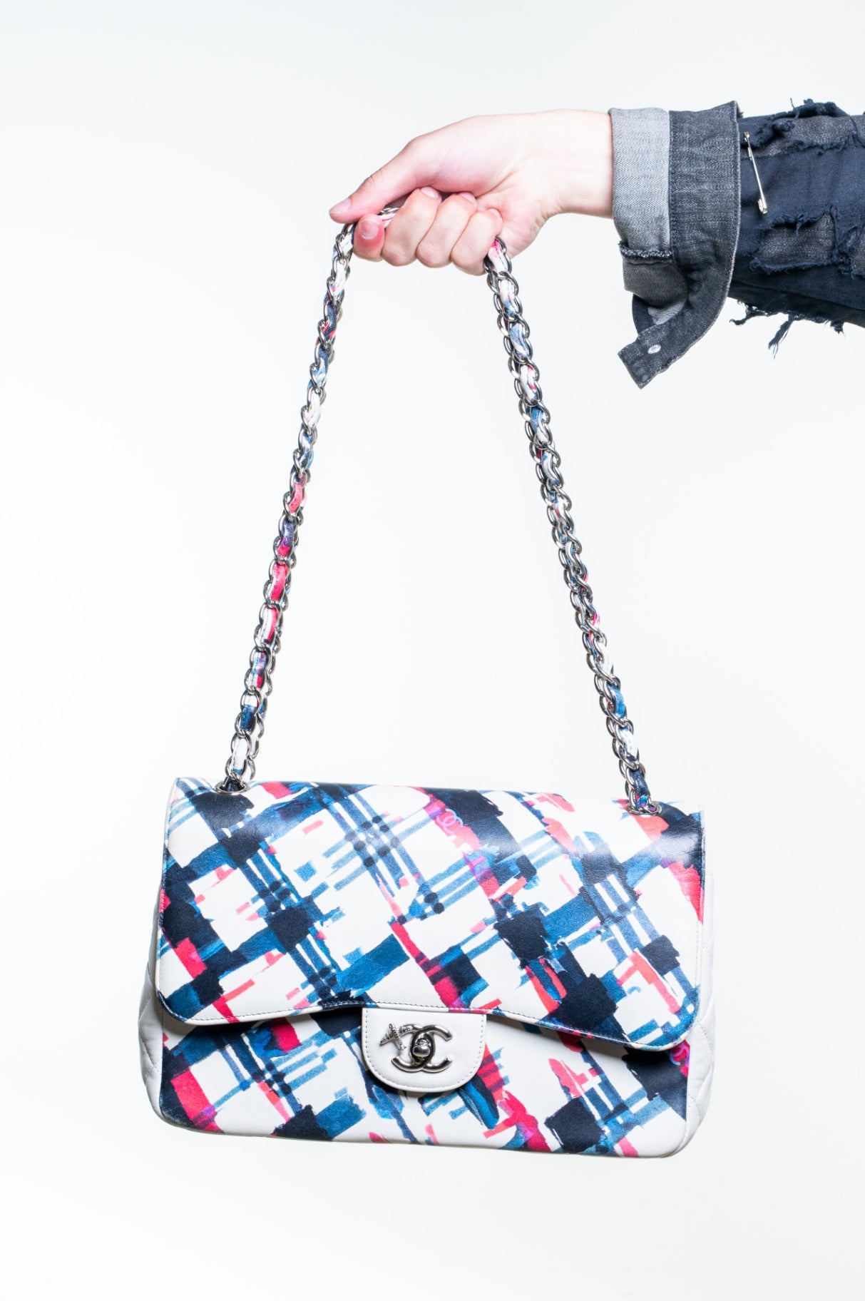 Multicolour Airlines Classic Medium Double Flap Bag