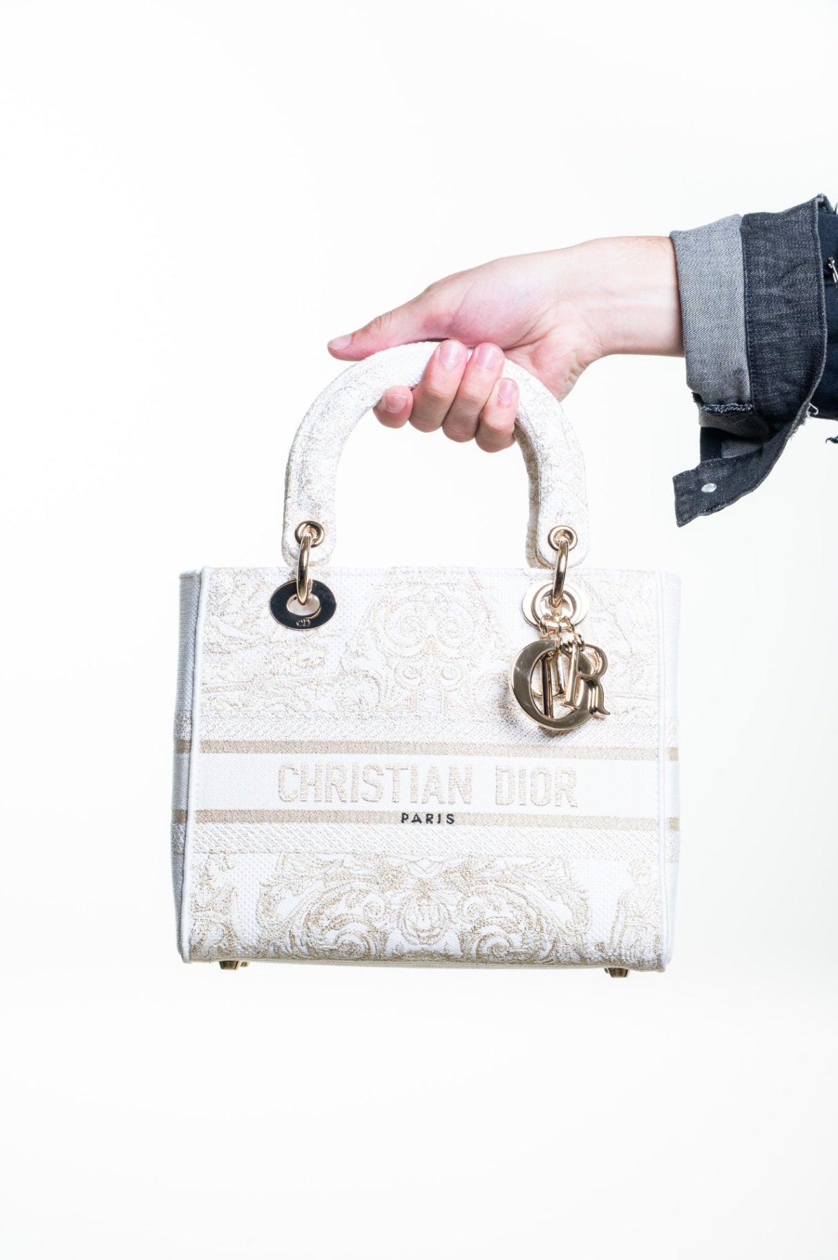 Light Gold/Cream Lady D-Lite bag