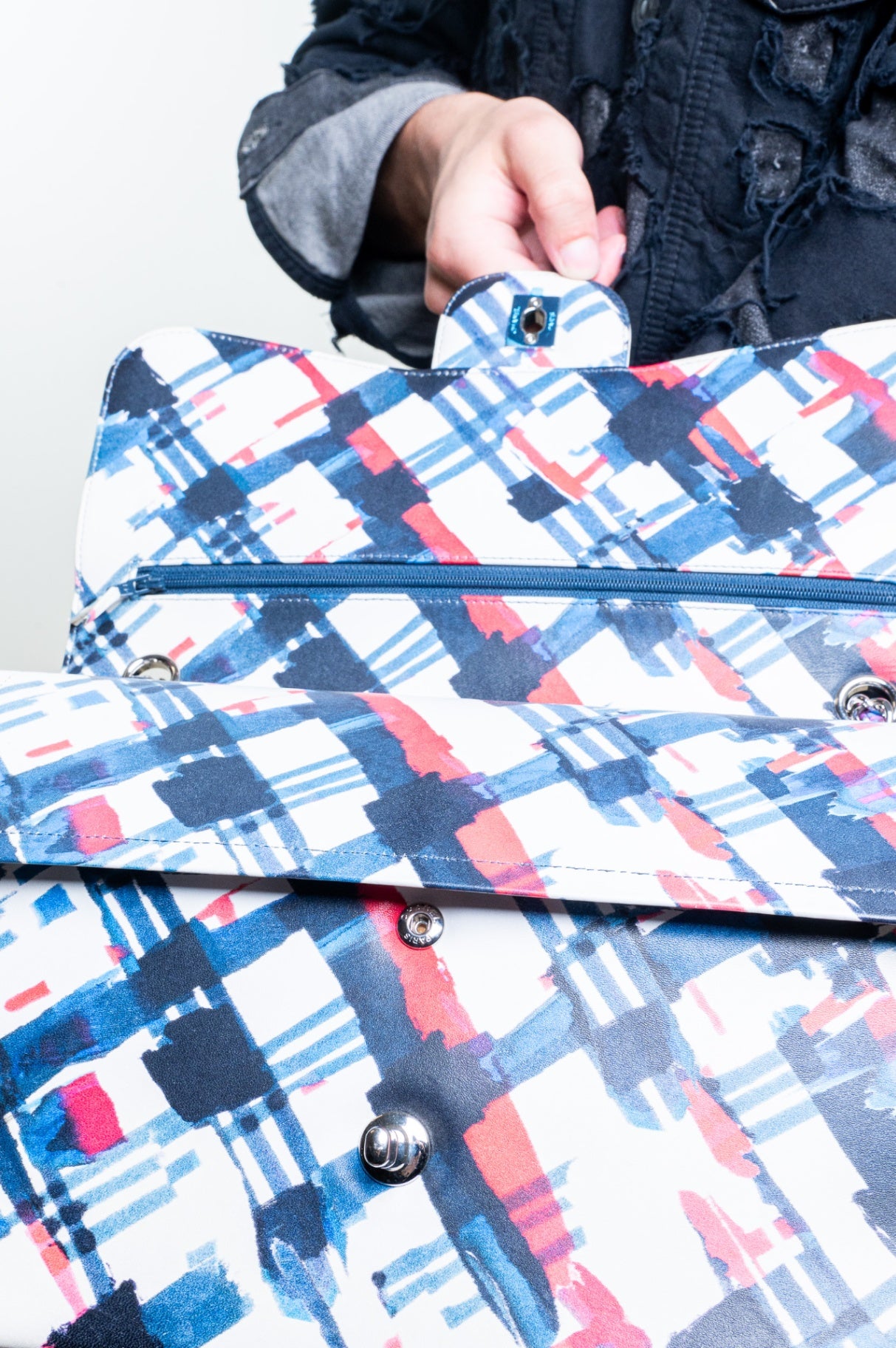 Multicolour Airlines Classic Medium Double Flap Bag