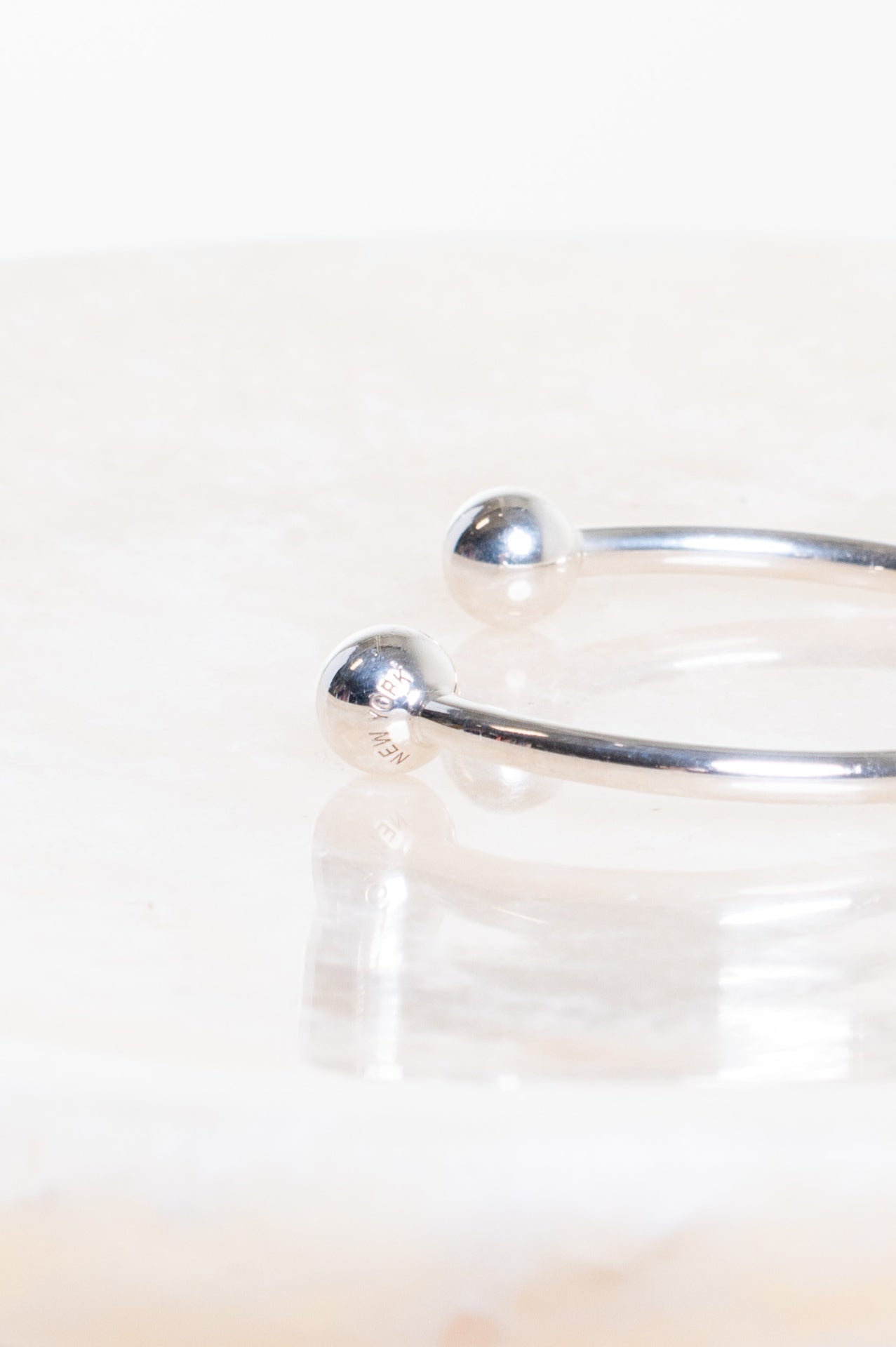 Silver HardWear Ball Wire Bracelet