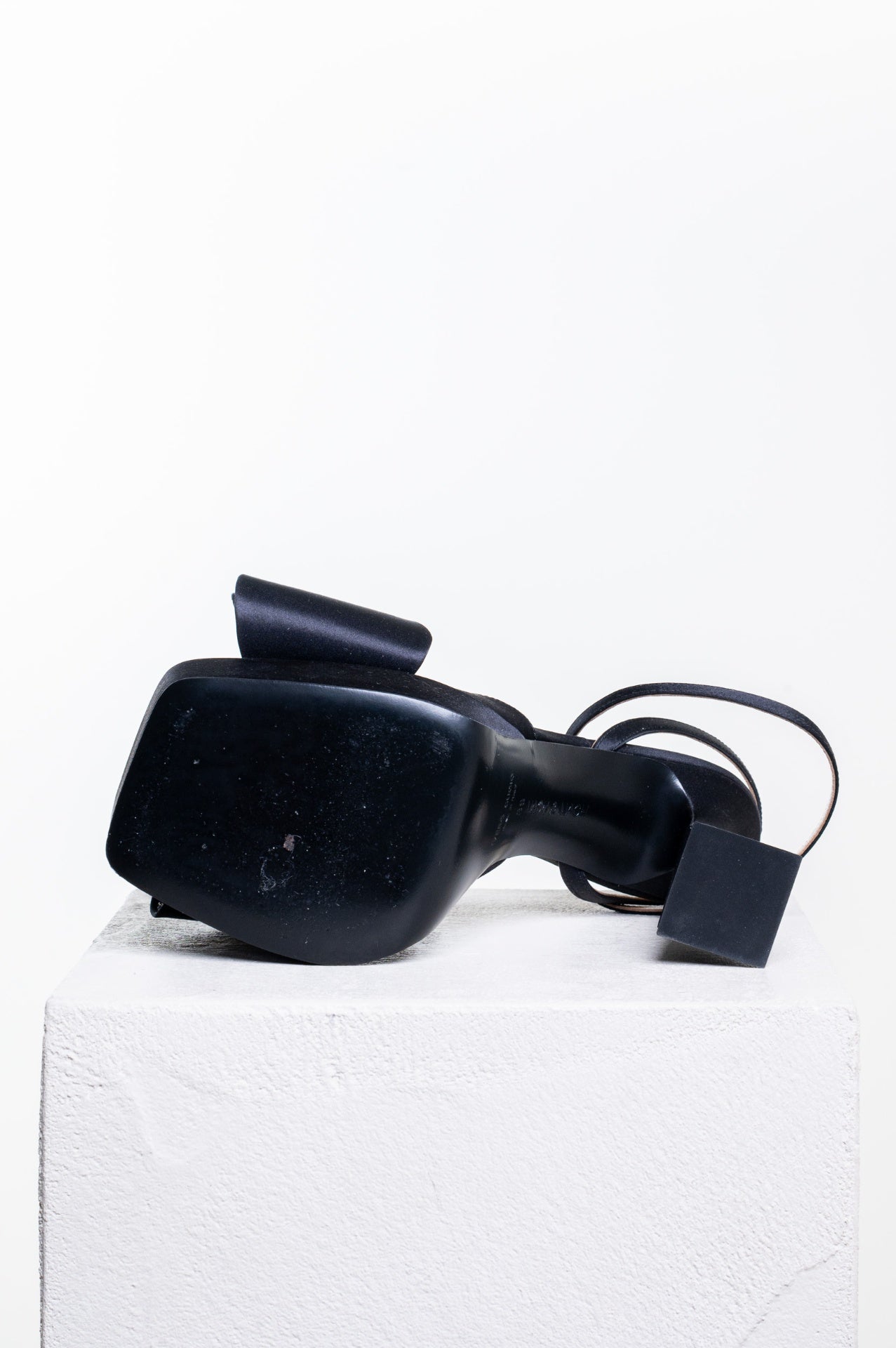 Black 'Le Cadeau' 140 Platform Heeled Sandals