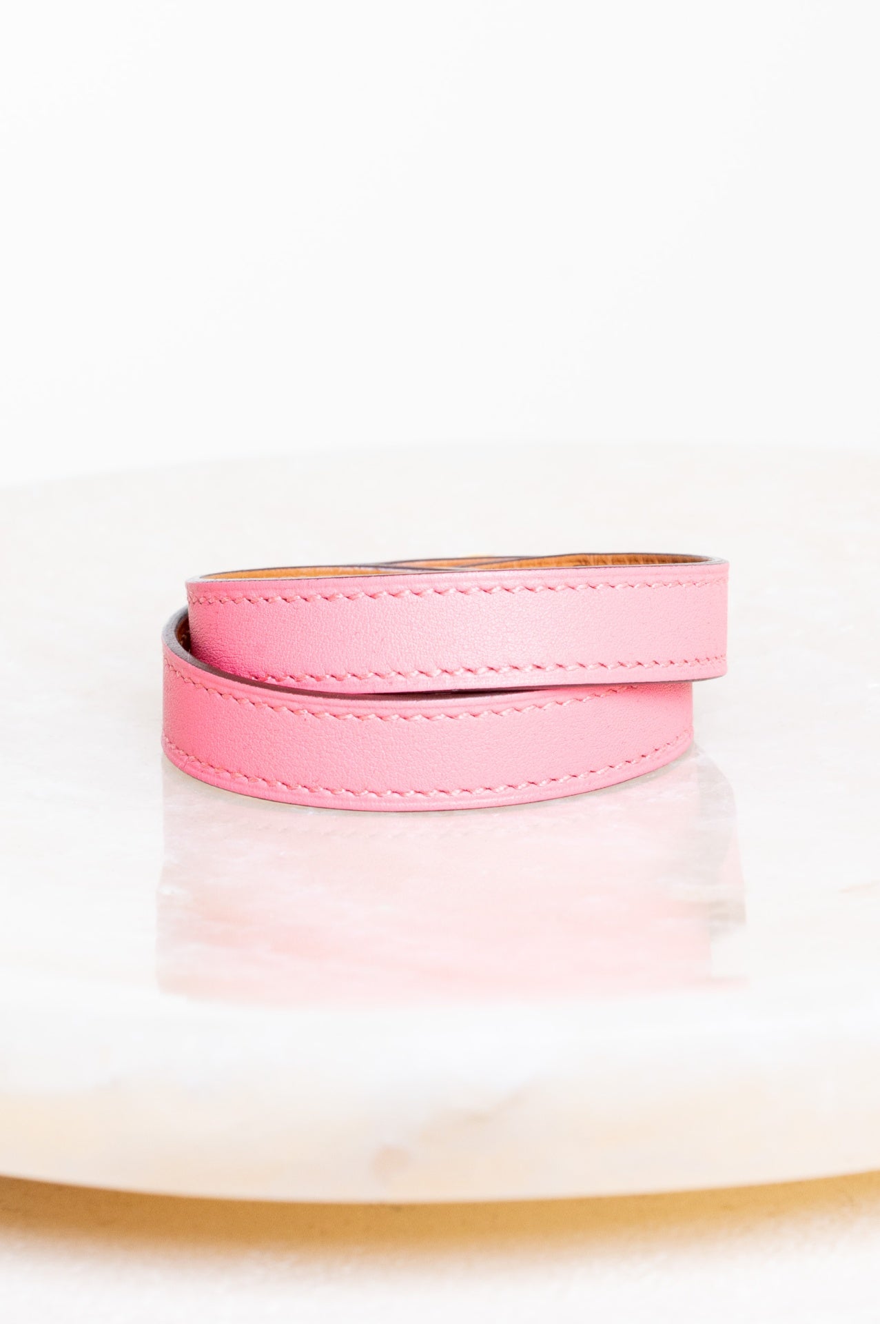 Pink and Gold Mini Kelly Double Tour bracelet