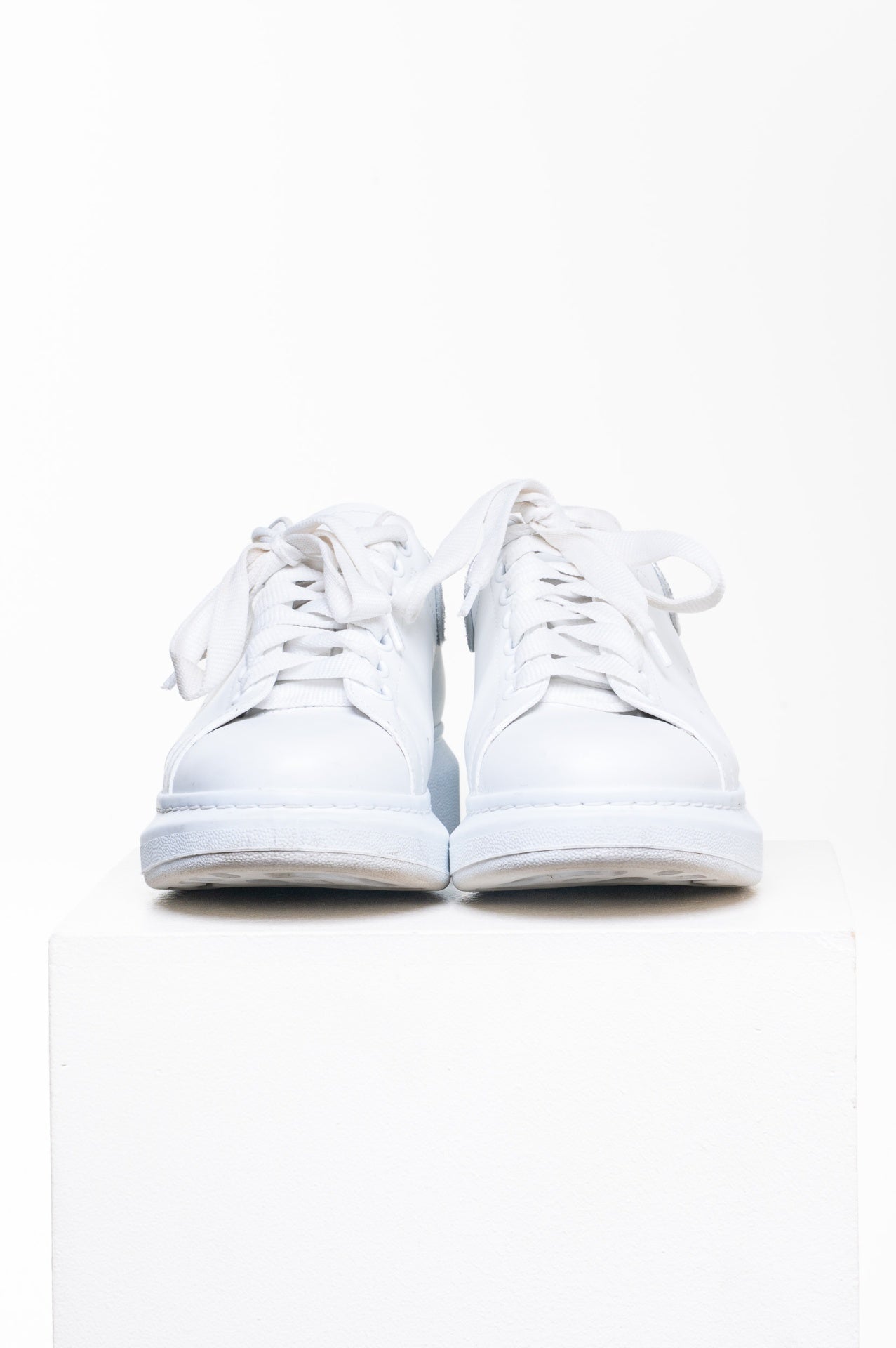 White Chunky Glitter Heel Sneaker