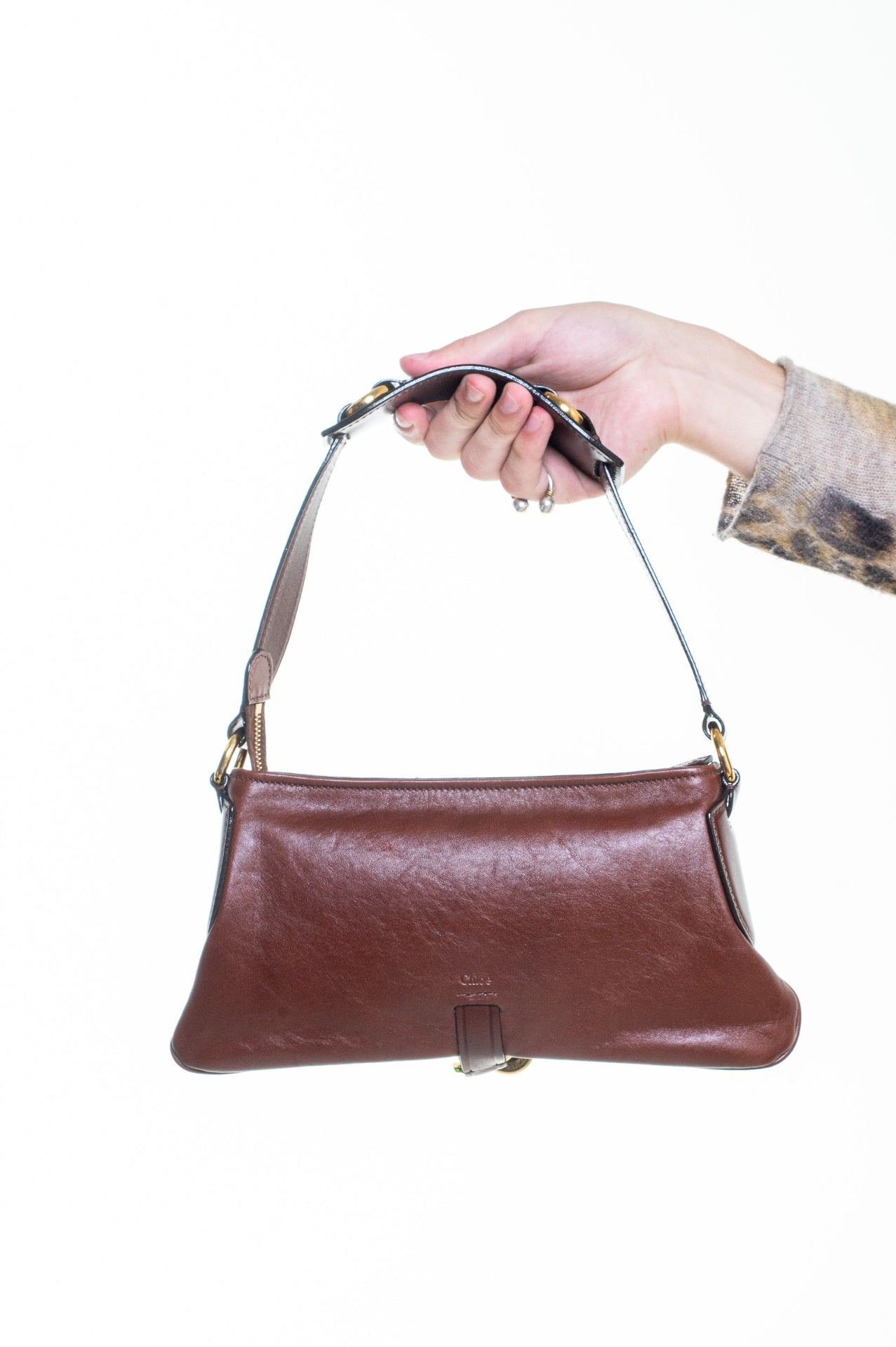 Brown Kerala 25 Leather Shoulder Bag